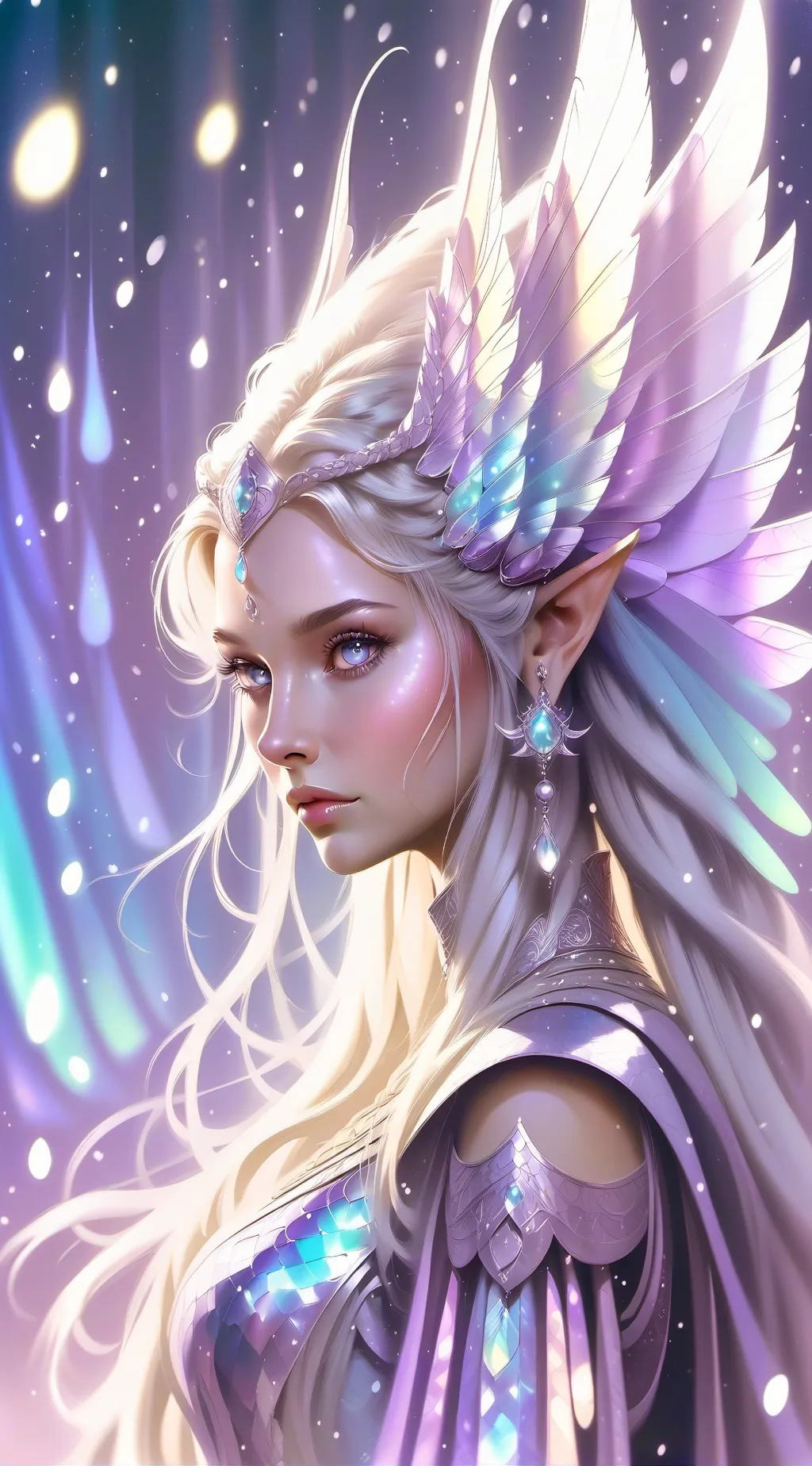 ai character: Blue background