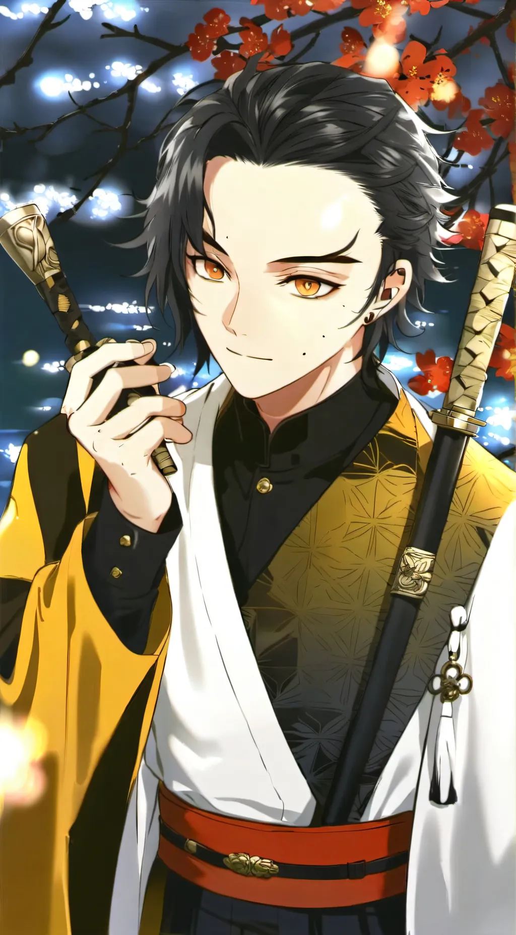 ai character: zenitsu vs kaigaku background