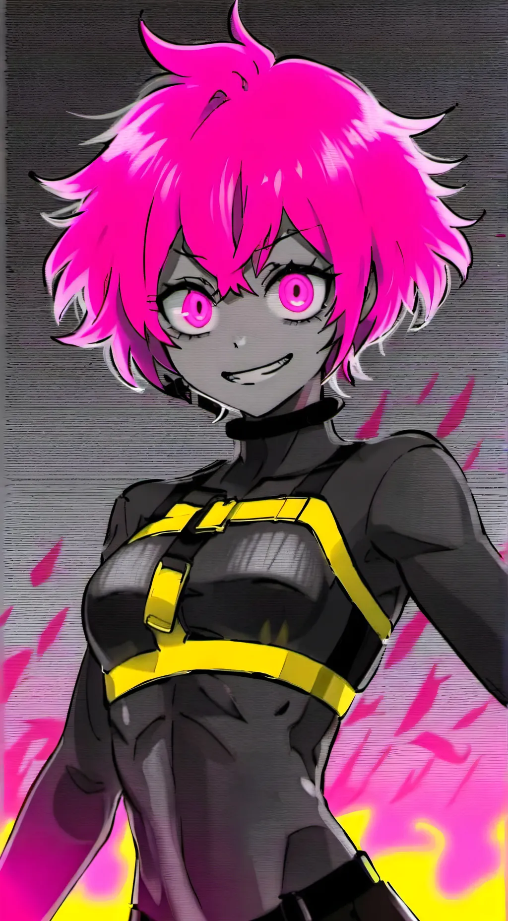 ai character: Mina ashido! background