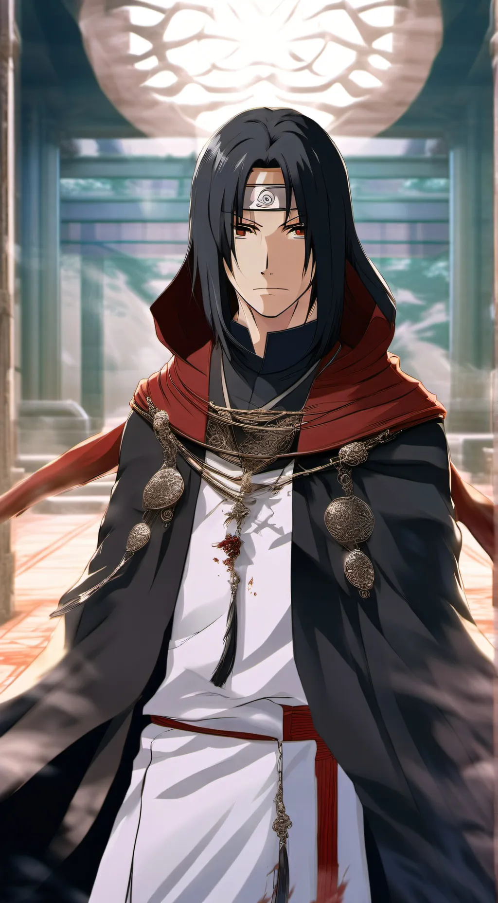ai character: Itachi Uchiha  background