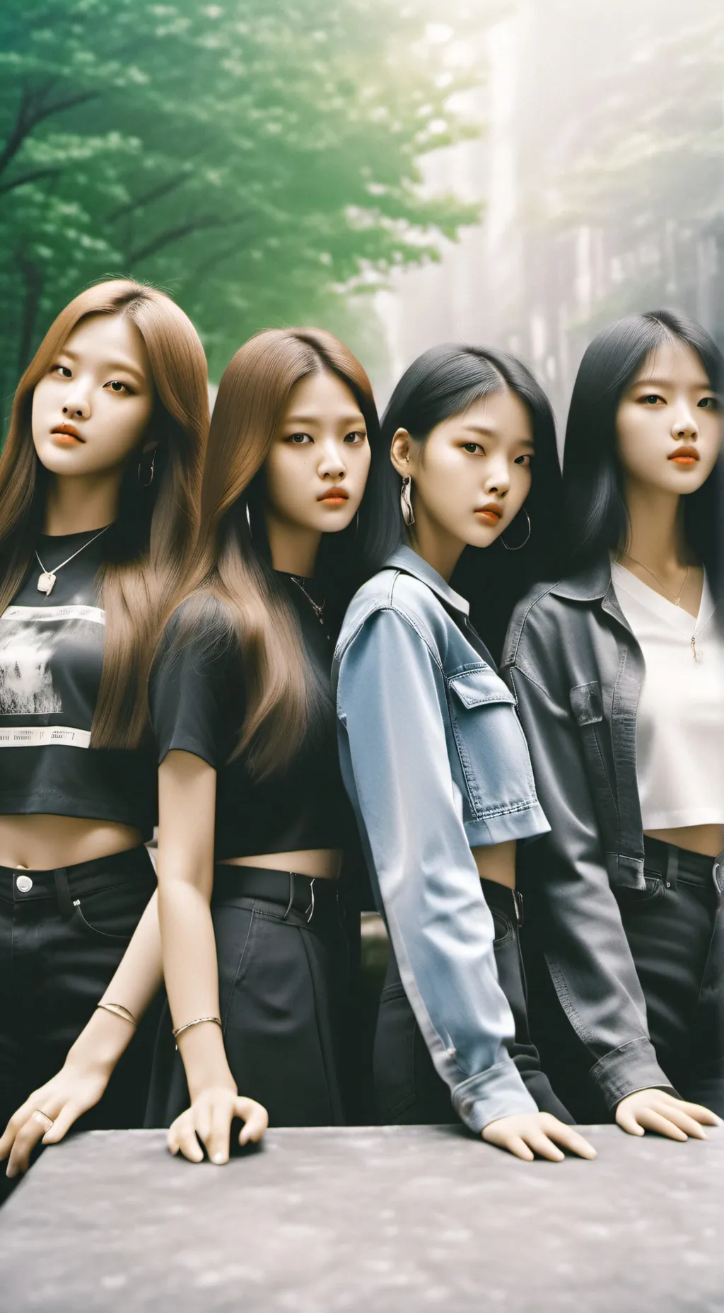 ai character: Blackpink background
