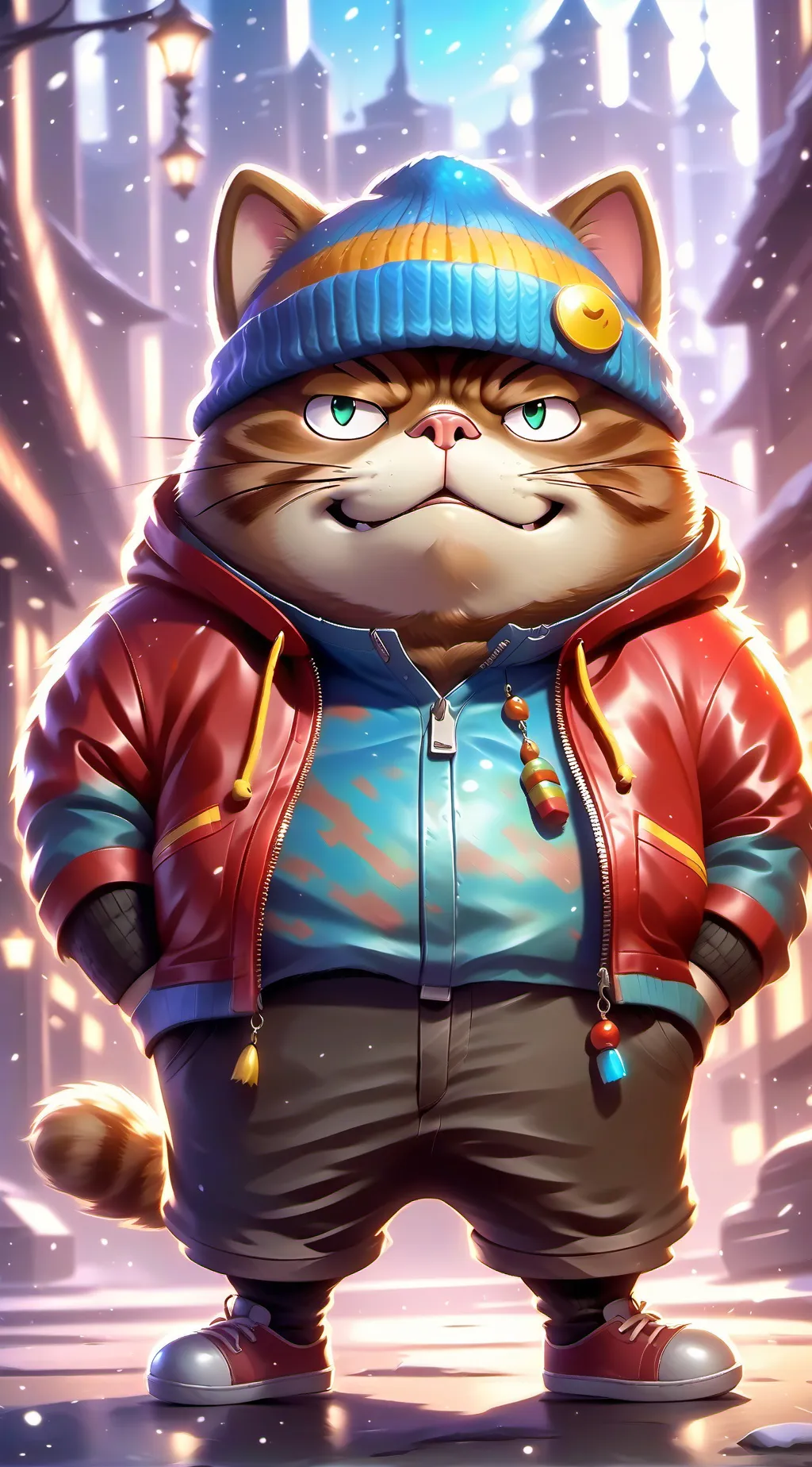 ai character: Furry Cat Cartman background