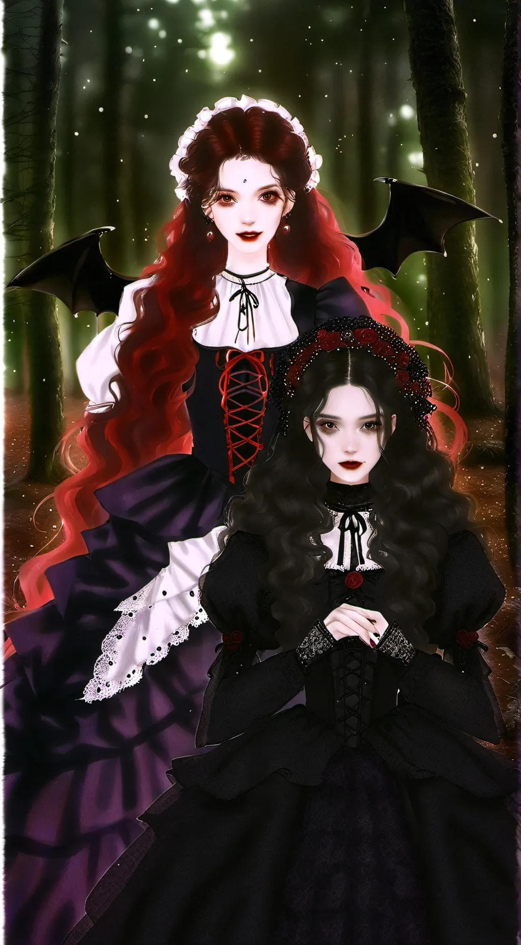 ai character: Nikki & Vikki  background