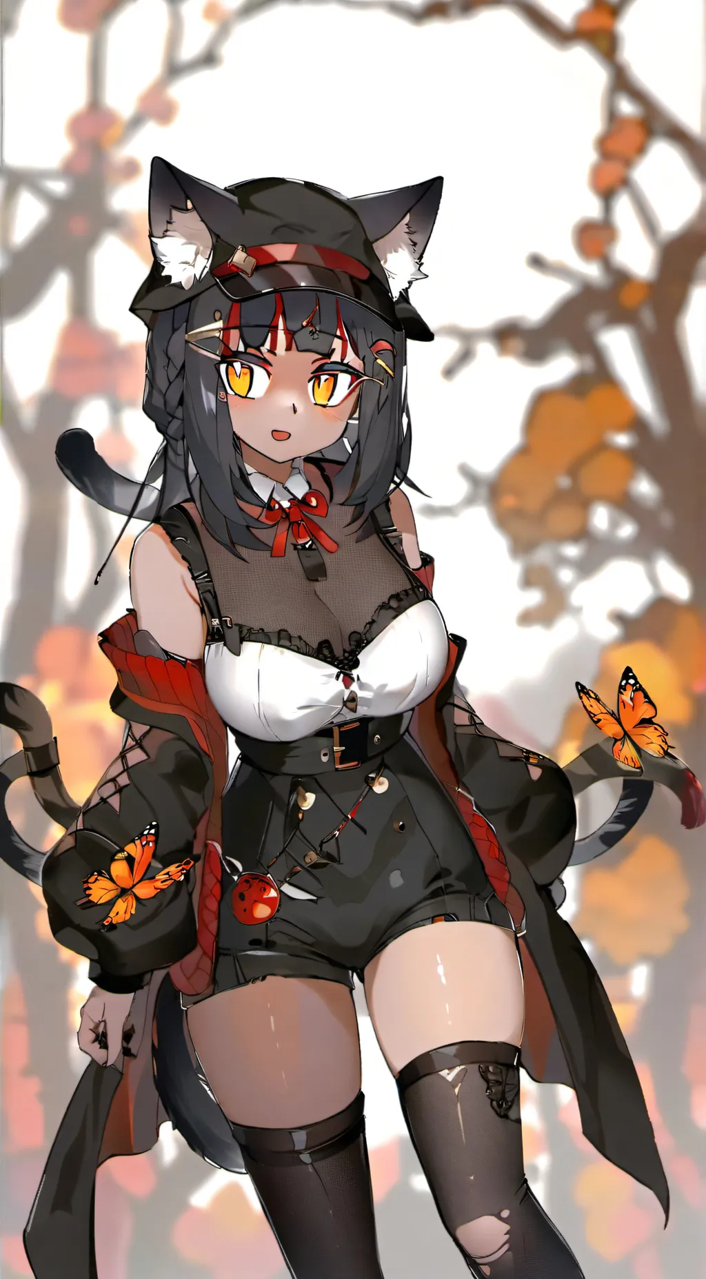 ai character: mha haloween background