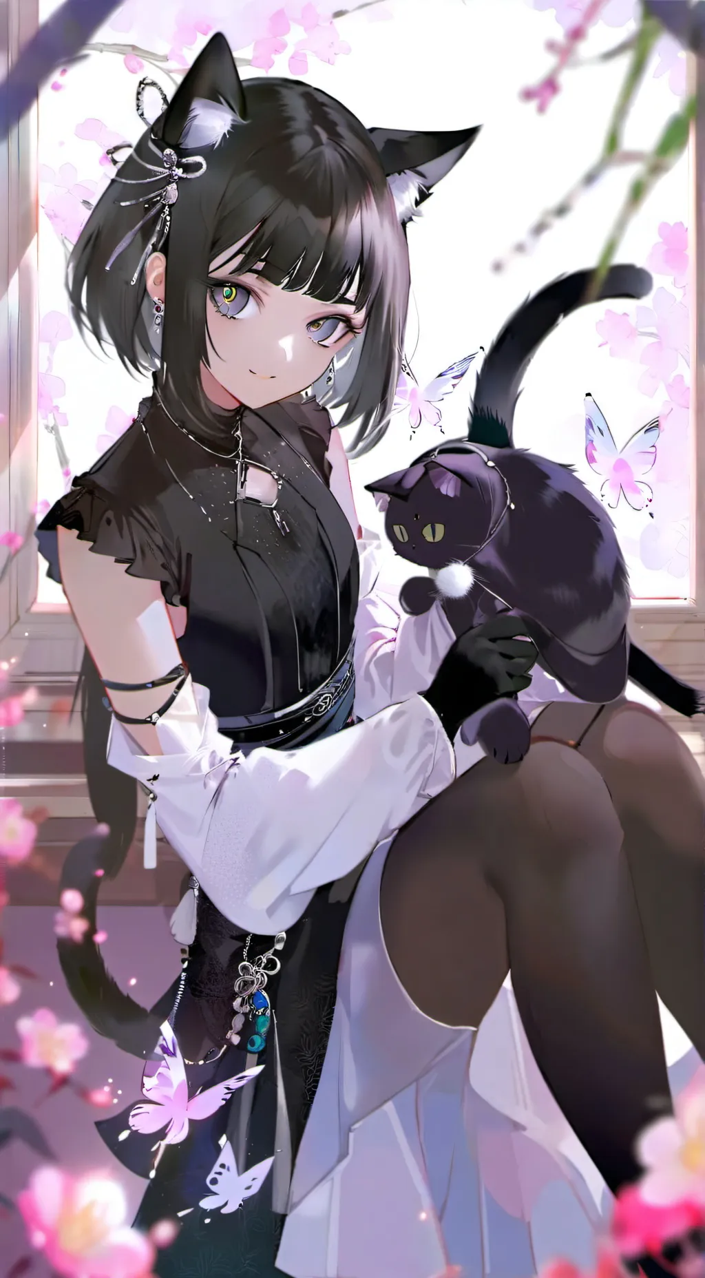 ai character: Nebula the Cat Girl background