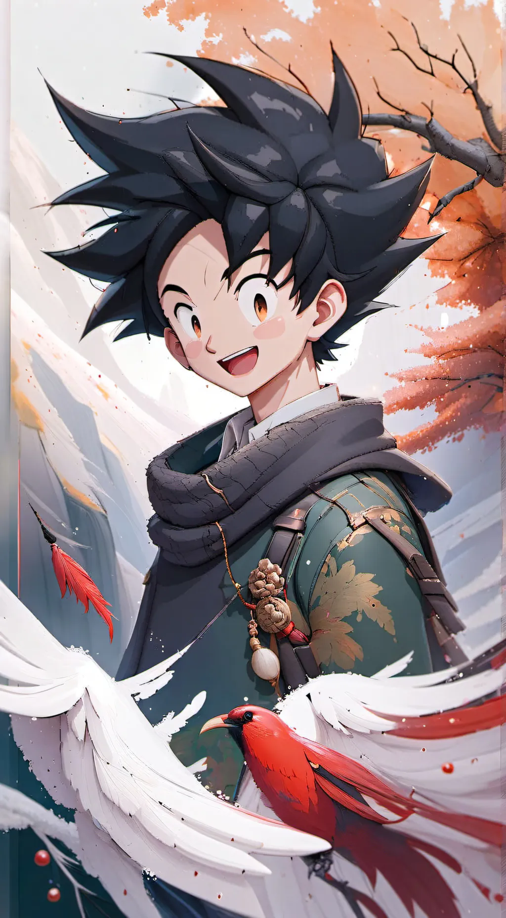 ai character: kid goku background