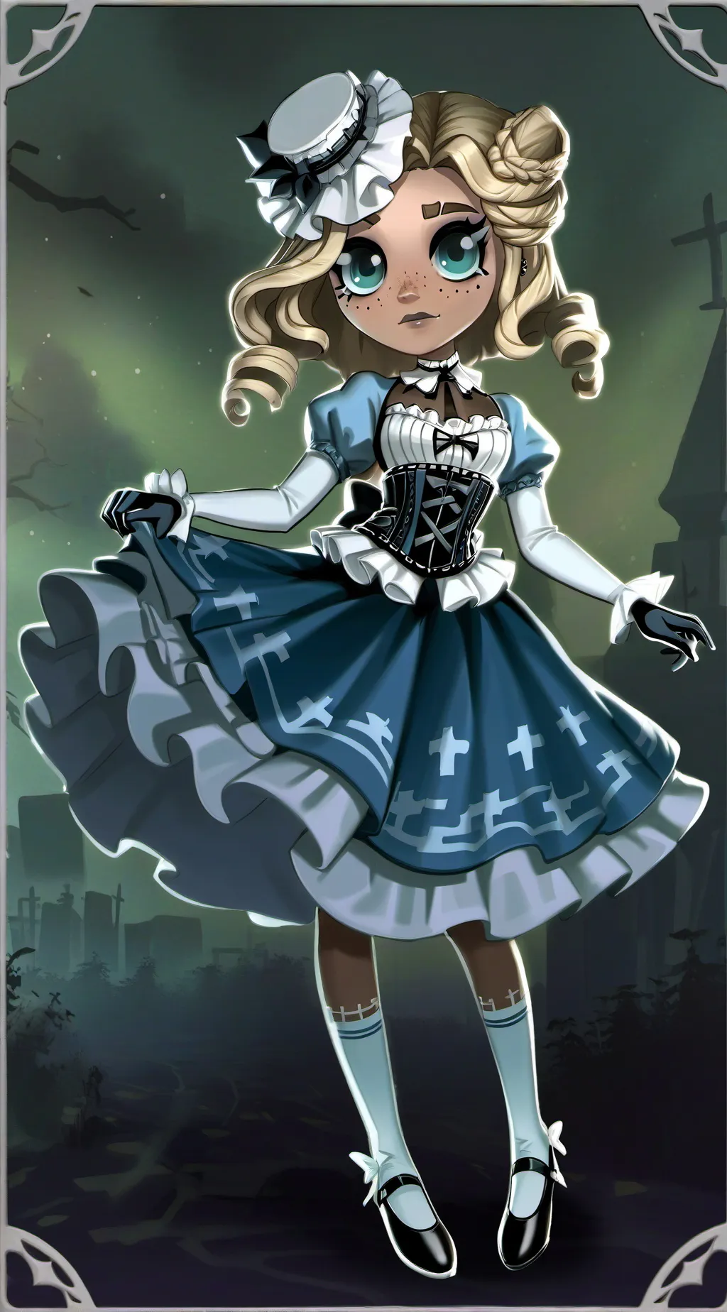 ai character: dandy world background