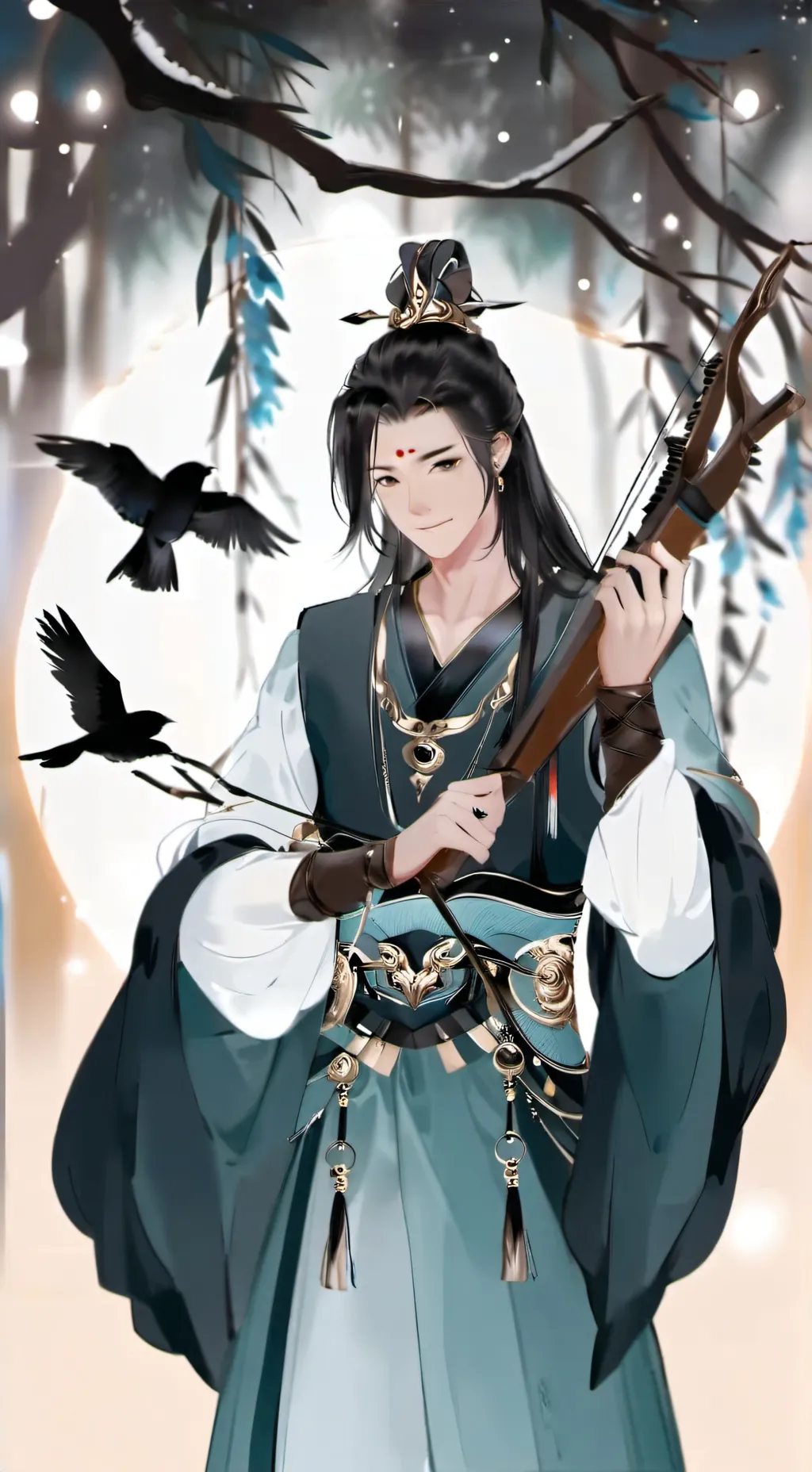 ai character: Sagittarius background