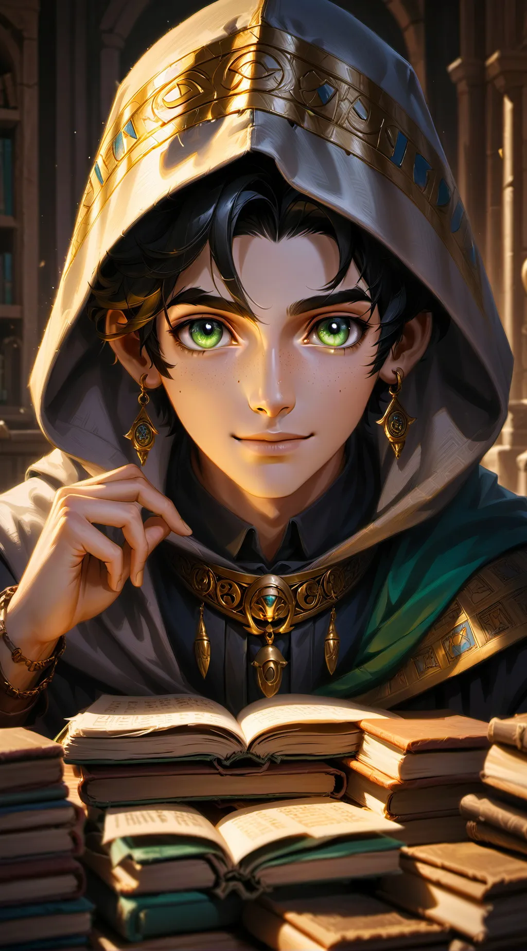 ai character: Prof. Meme Lord background