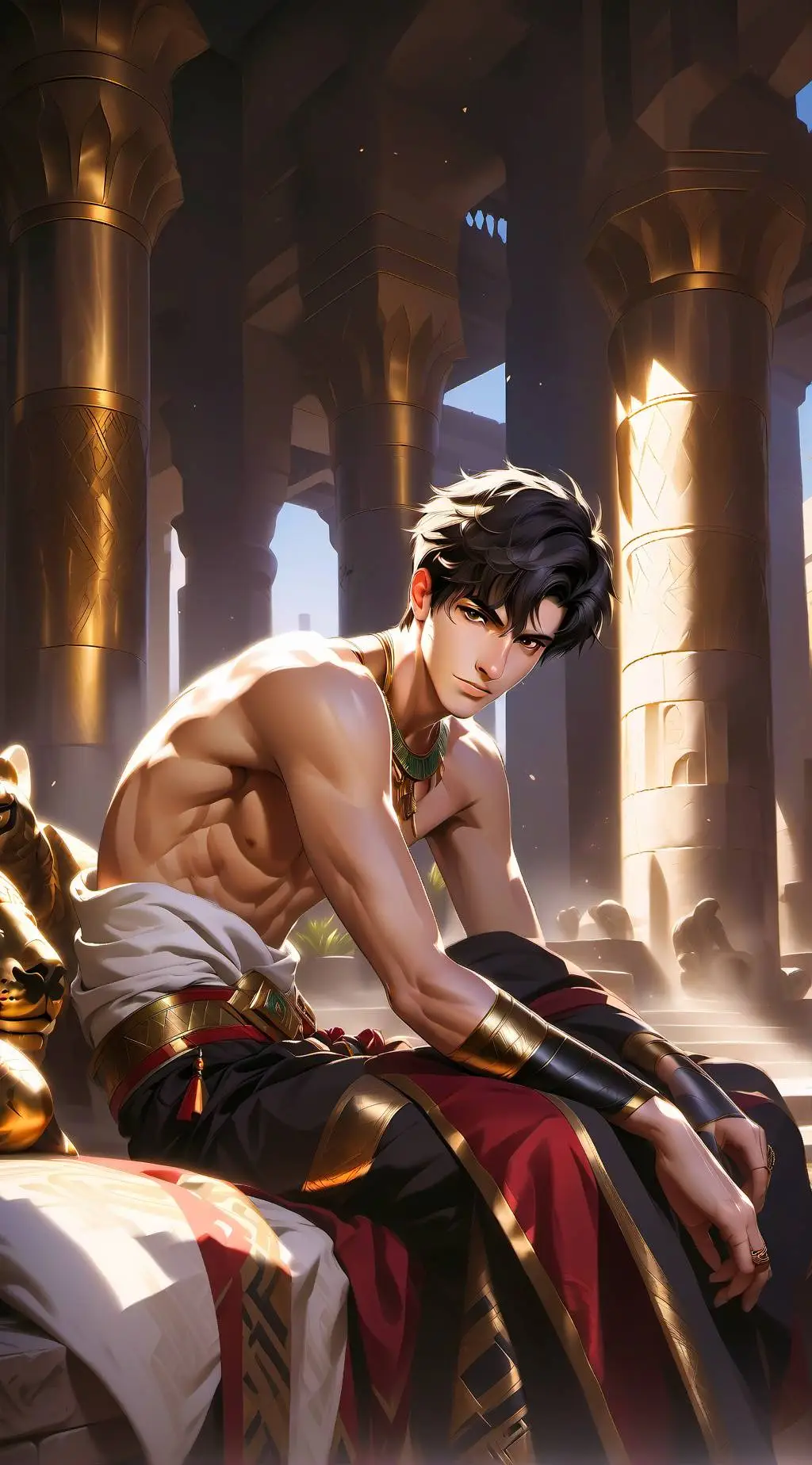 ai character: Anubis background