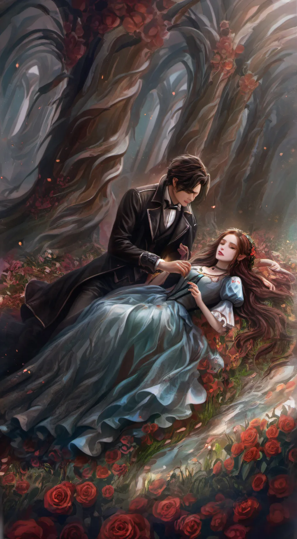 ai character: Husband vampire background