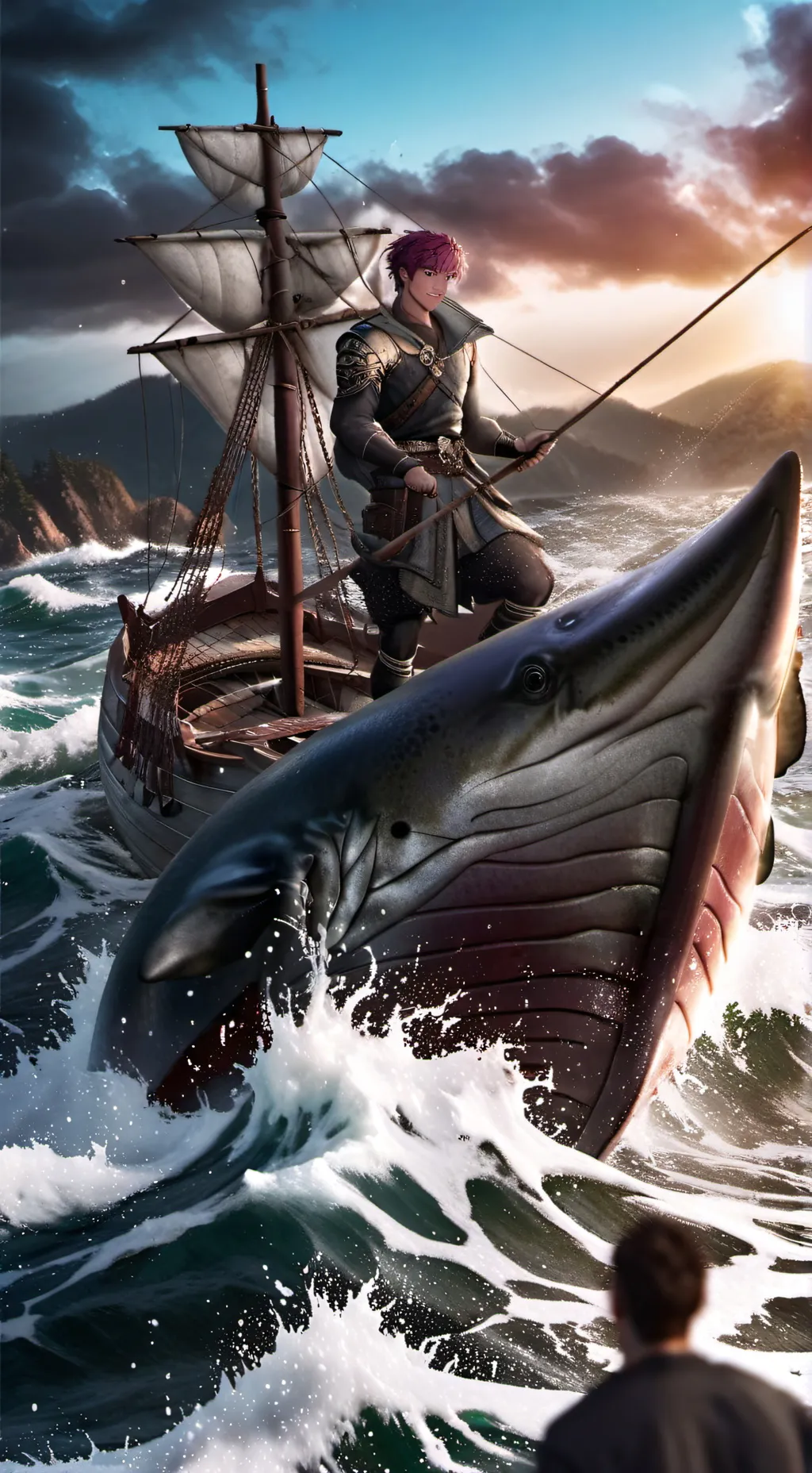 ai character: kappa x Siren background