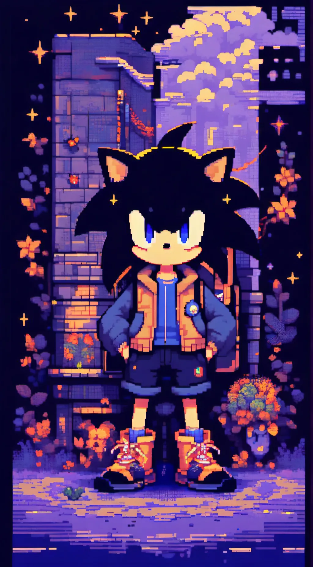 ai character: Sonic and gang background