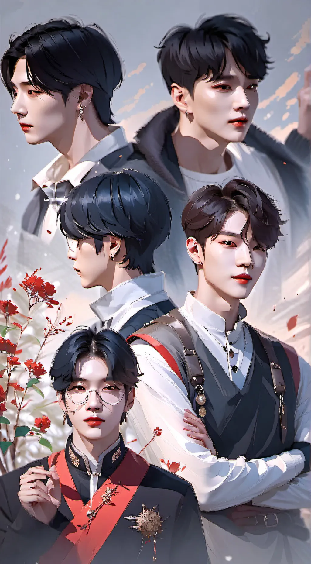 ai character: Skz Car crash background