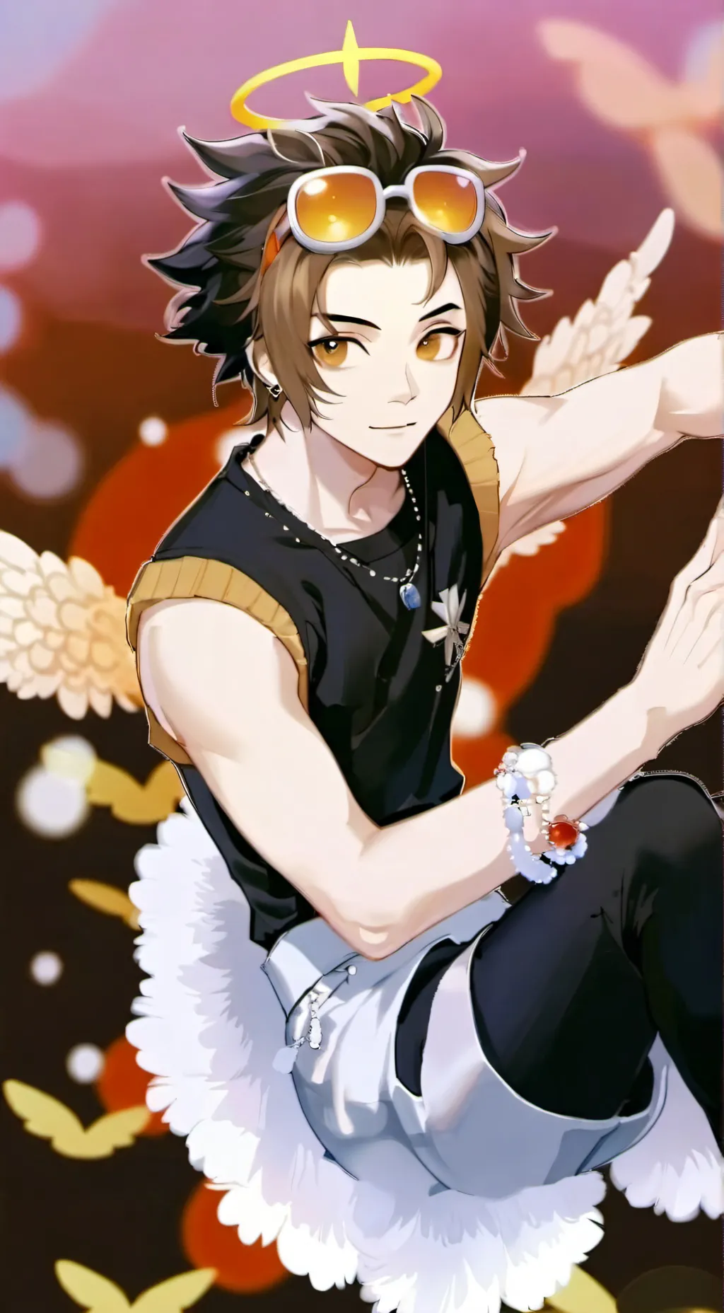 ai character: Harlequin background