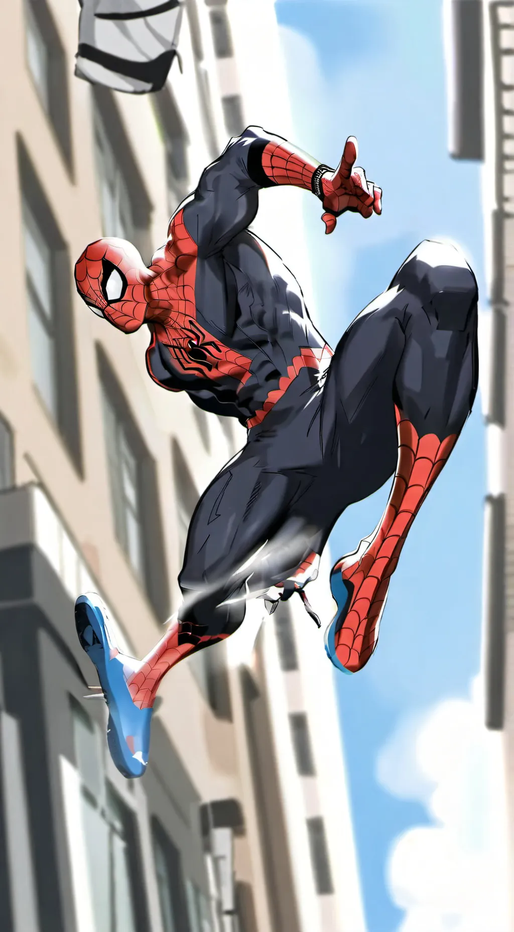 ai character: spider man  background