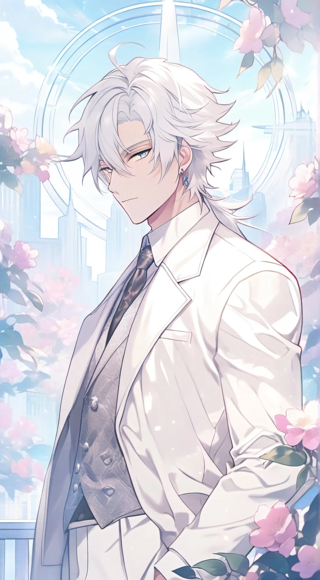 ai character: saturo gojo background