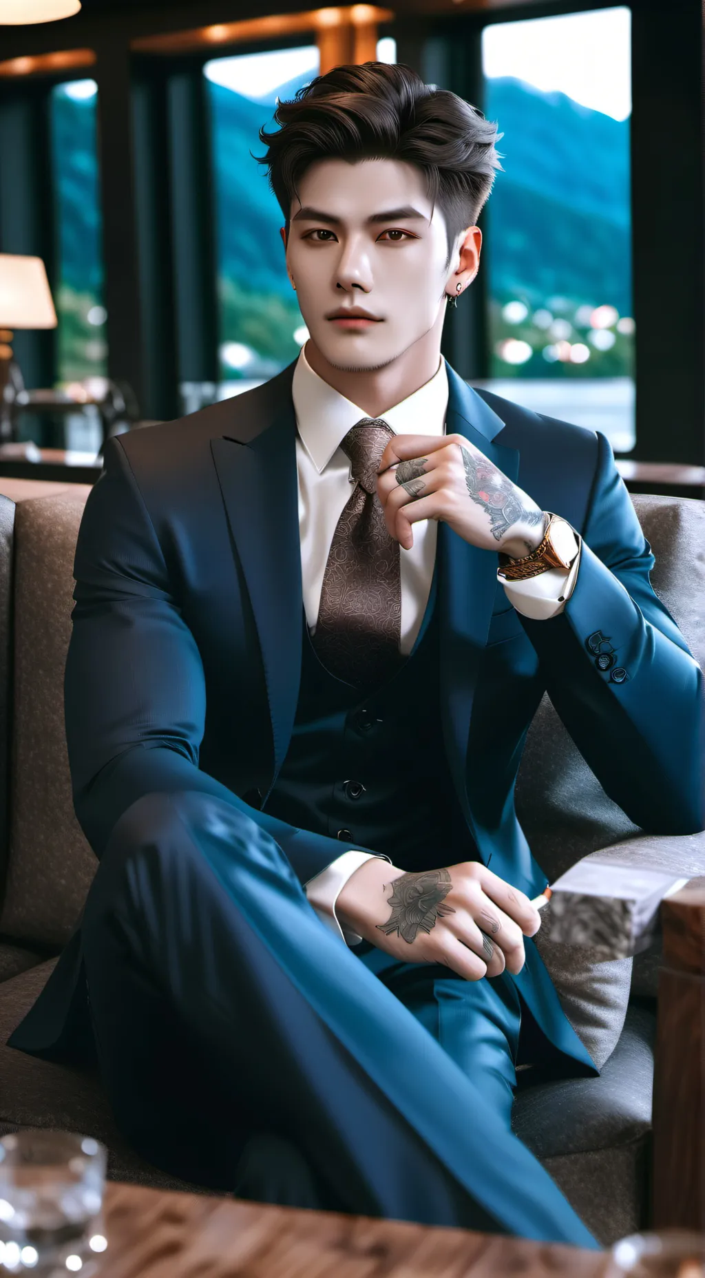 ai character: MR.NETHAN background