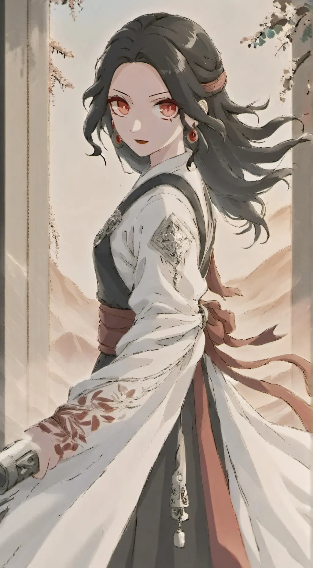 ai character: DemonSlayer+animes background