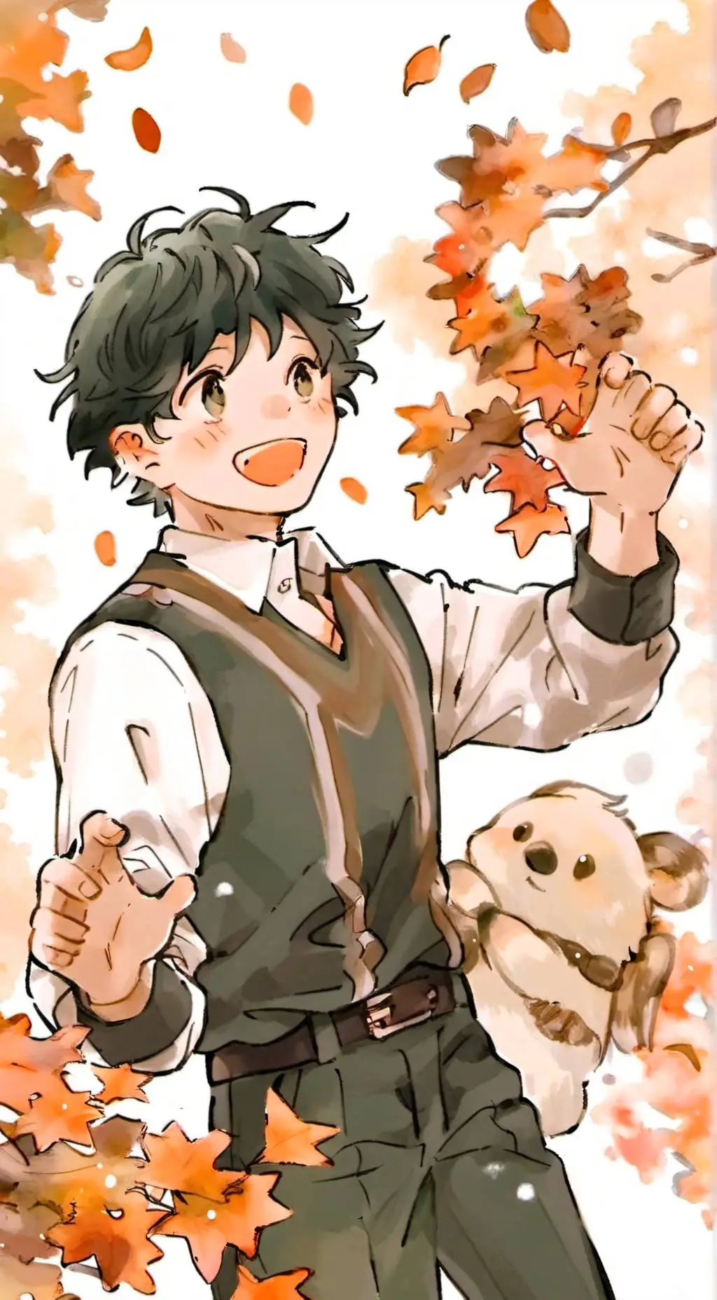 ai character: mha new student background