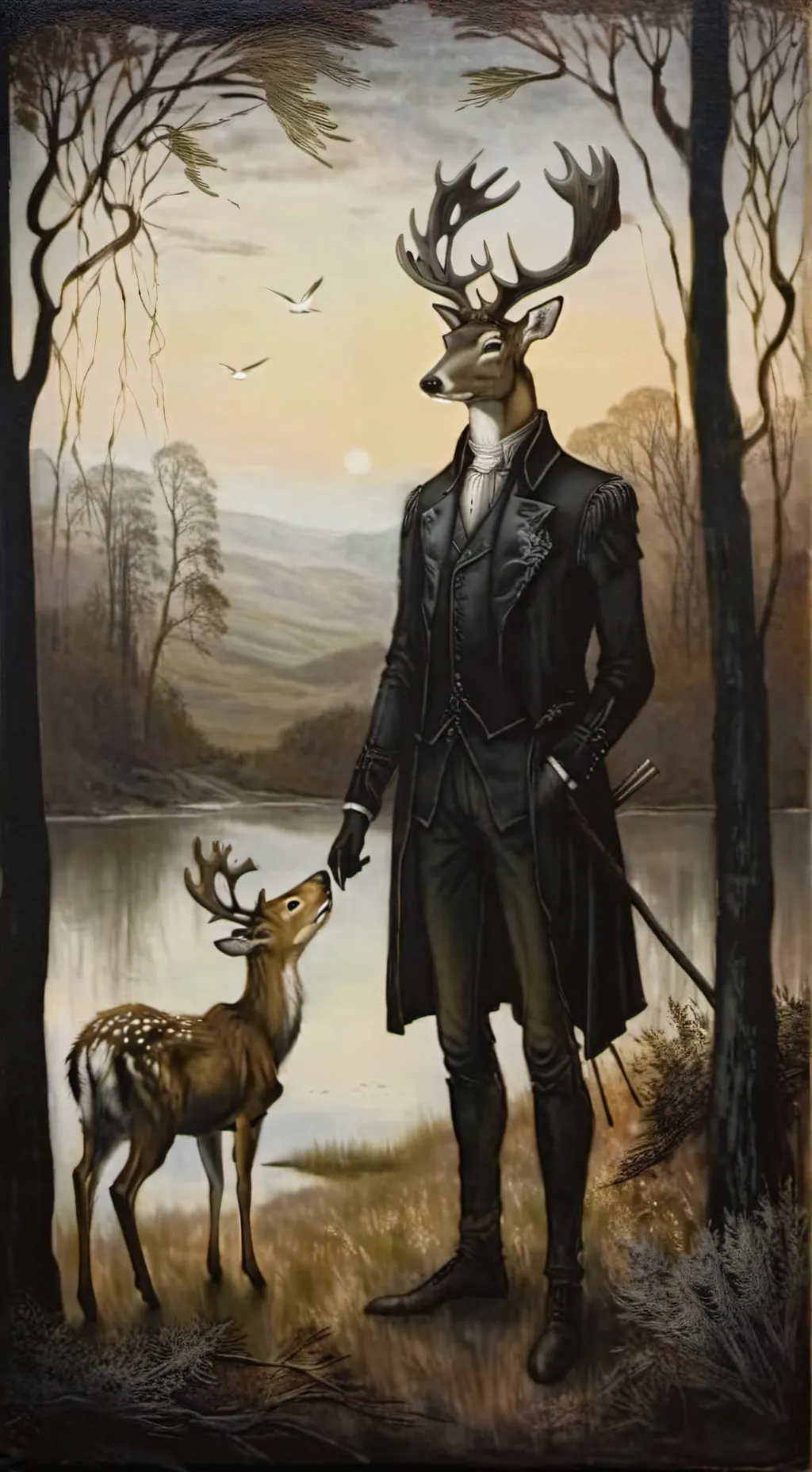 ai character: Mr. Deer☆ background