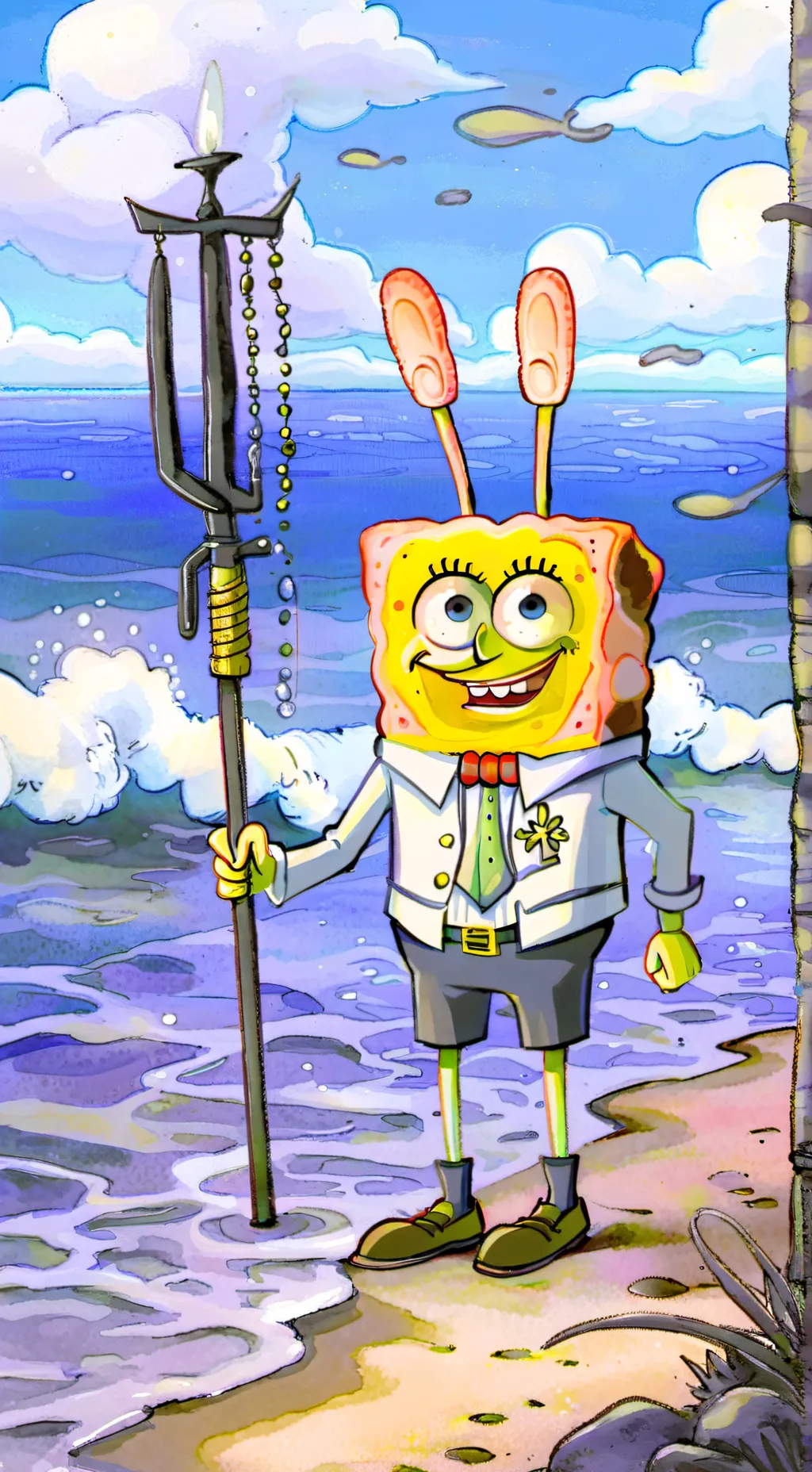 ai character: Mr krabs background