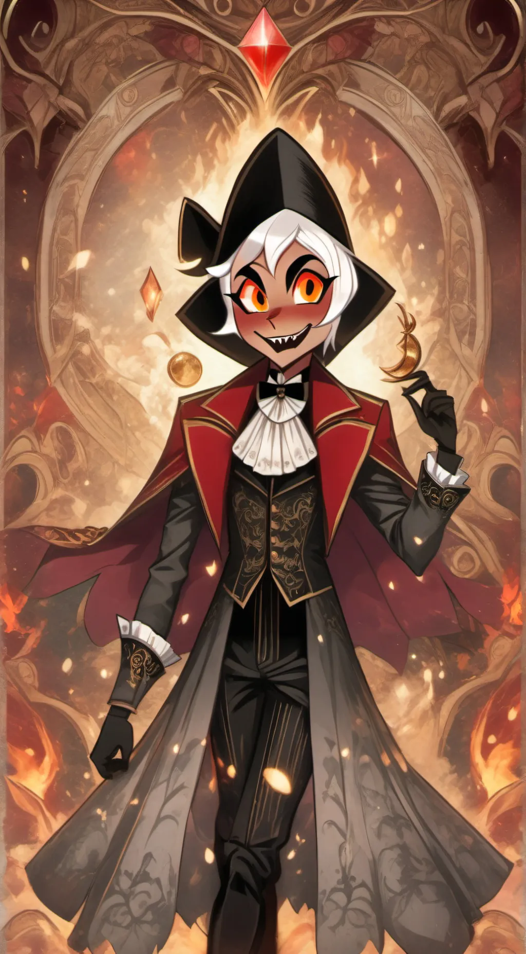 ai character: Moxxie👍 background