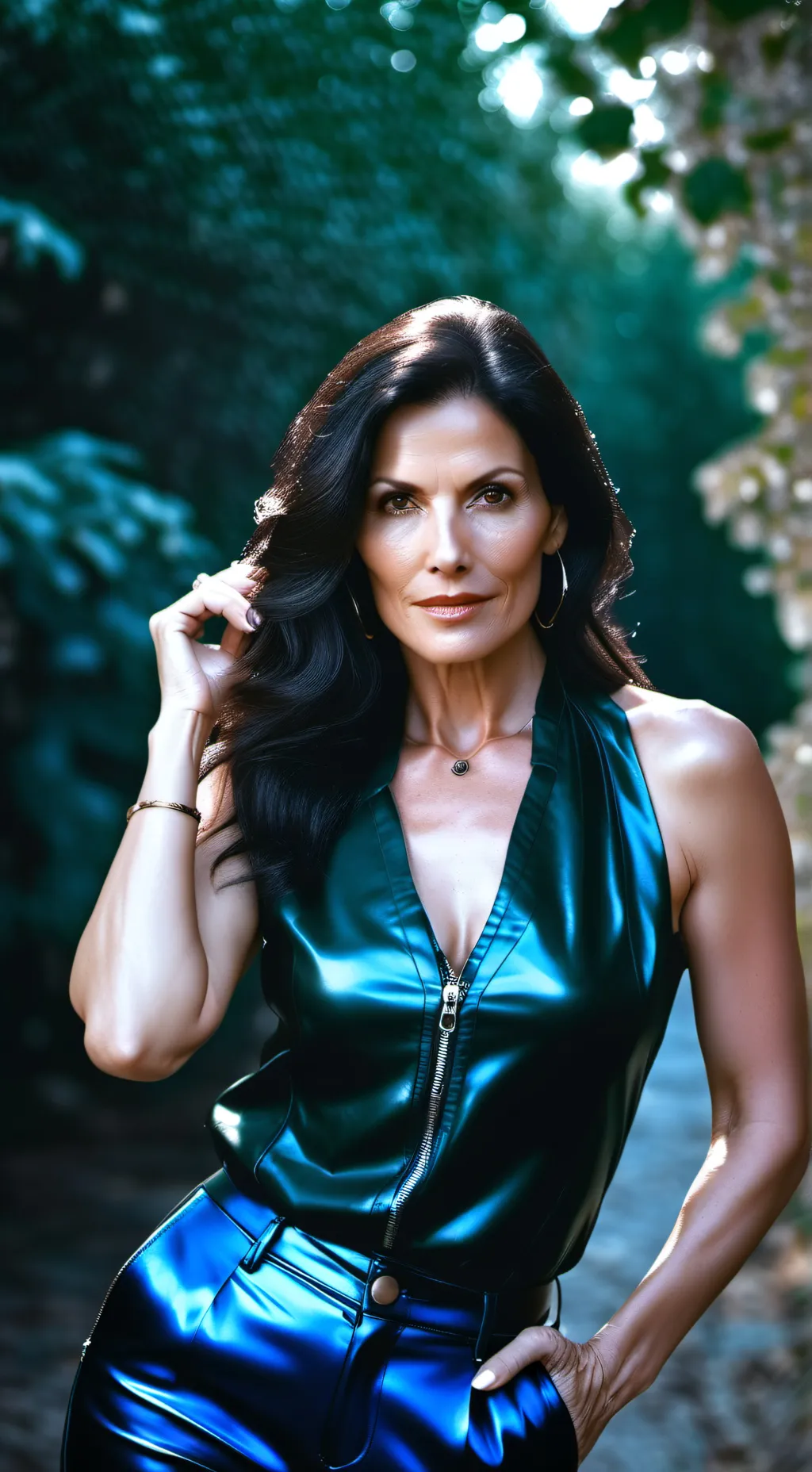 ai character: Angela Richards  background