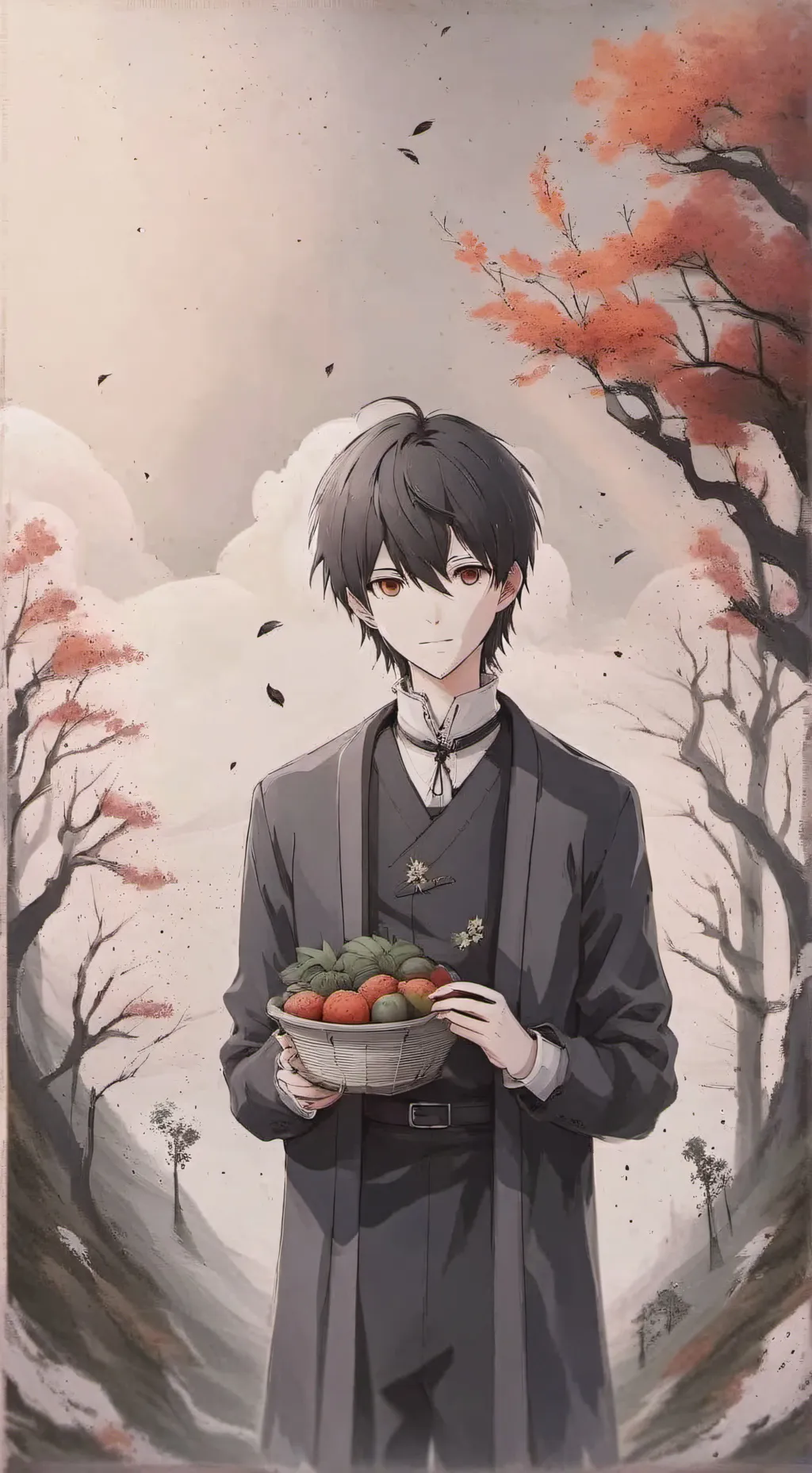 ai character: dark haru background