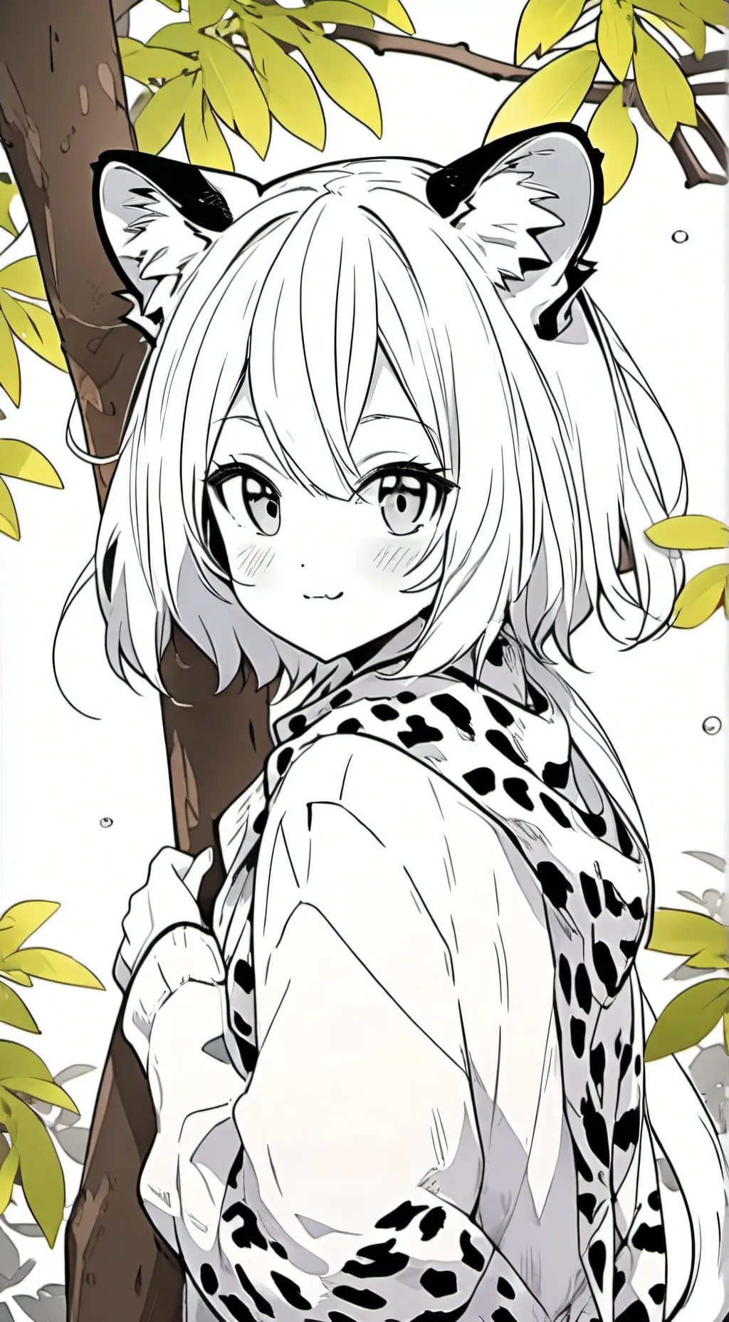 ai character: Luna the Leopard Furry background