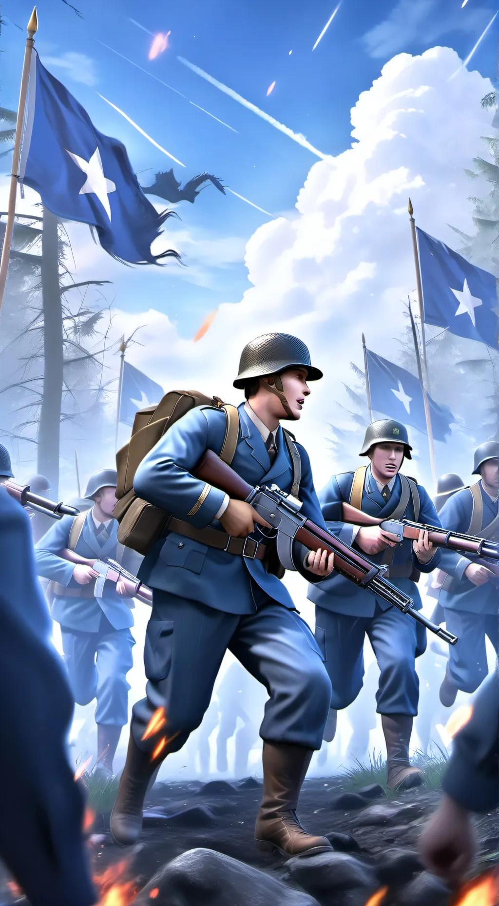 ai character: Capture the Flag background