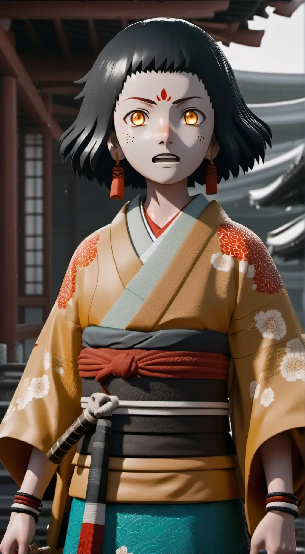 ai character: Susamaru  background