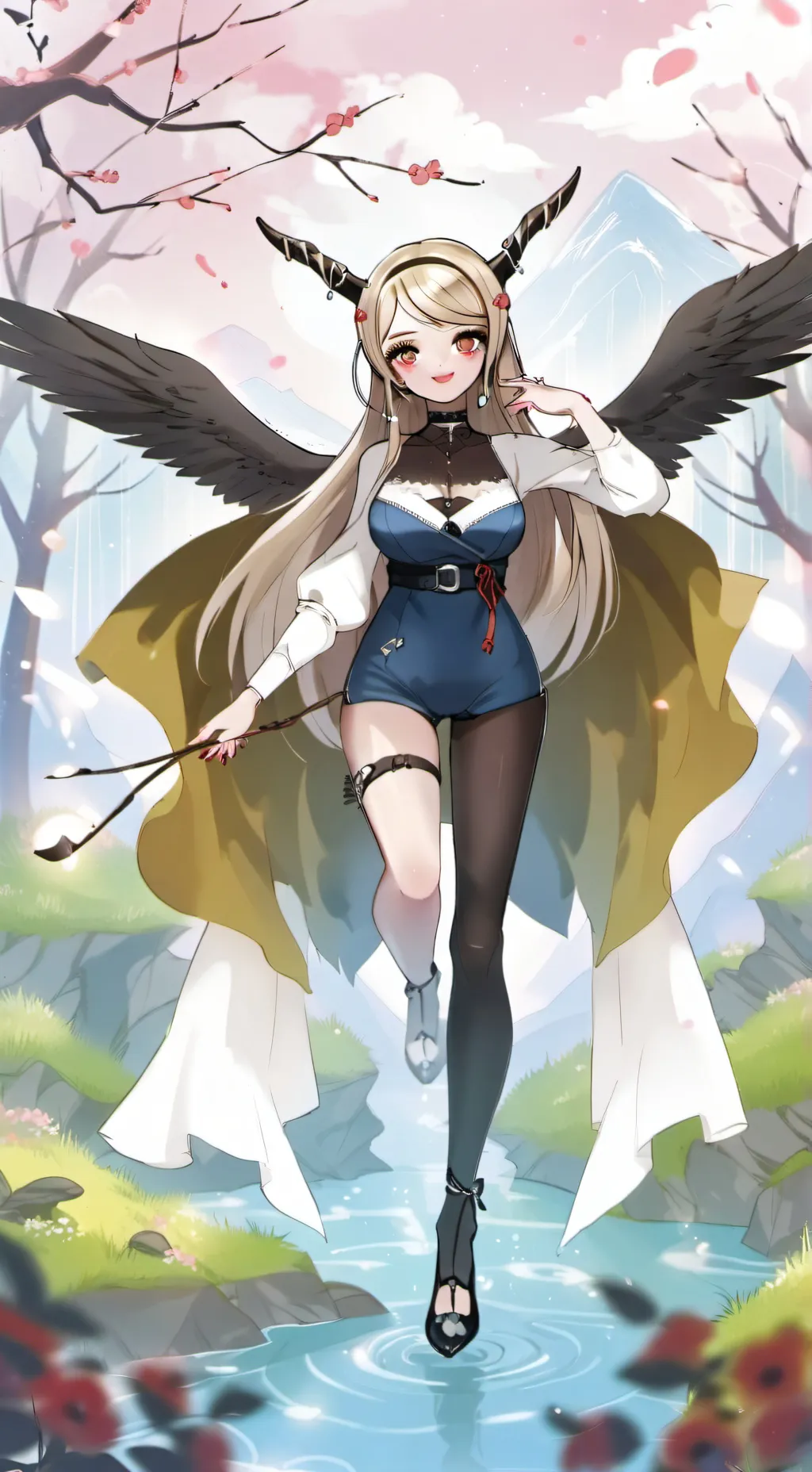 ai character: Moon background