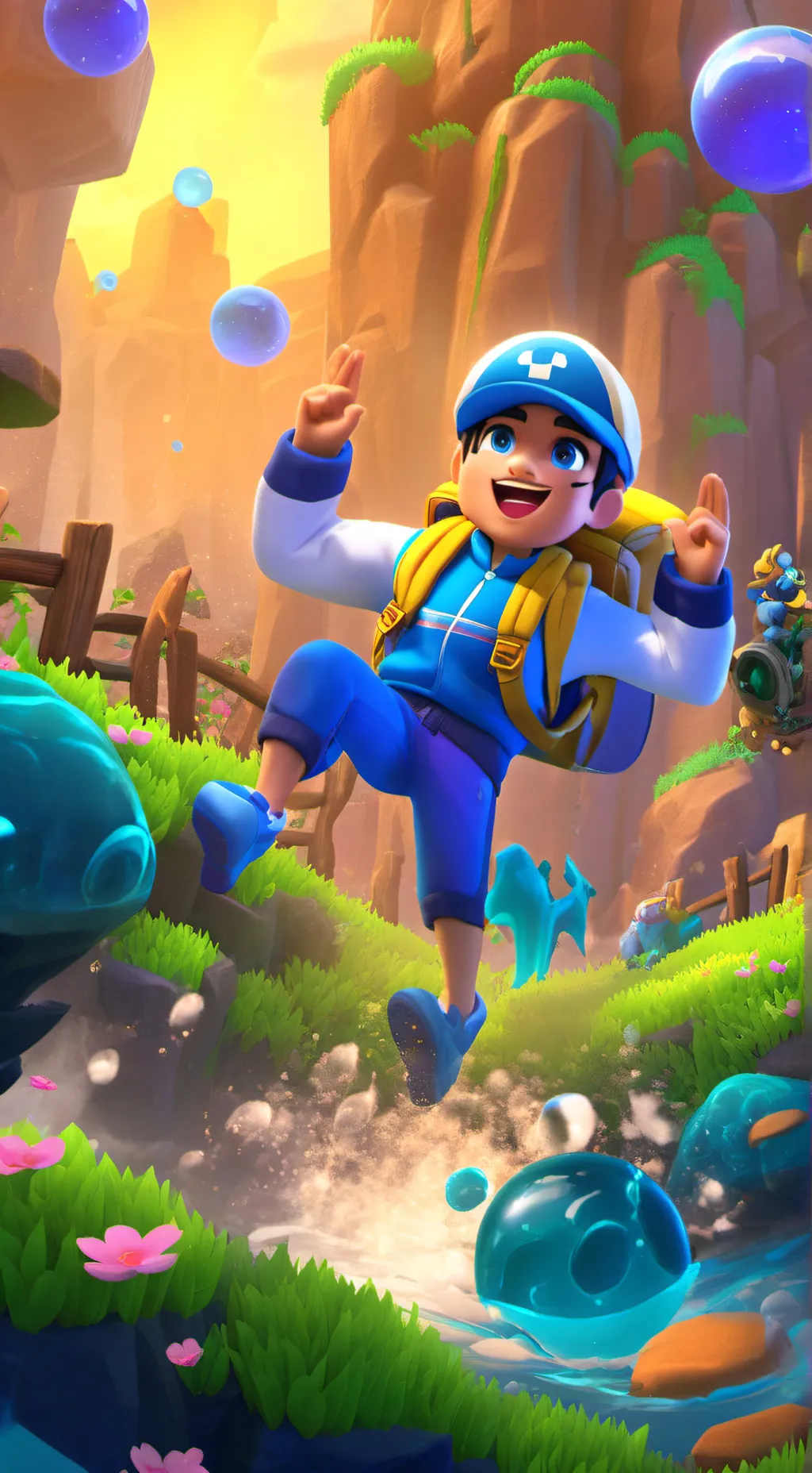 ai character: Little Al helper background