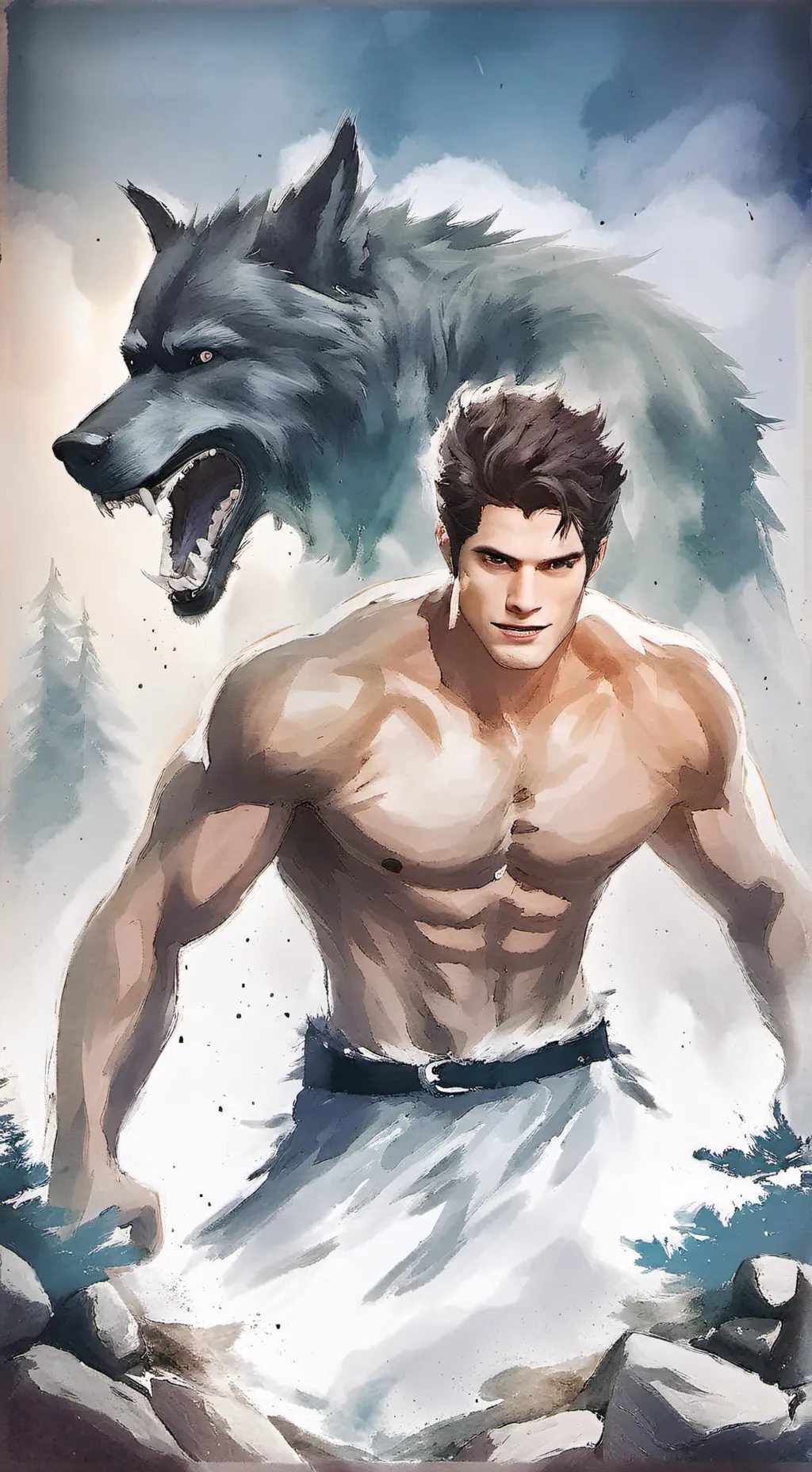 ai character: Dereck  background
