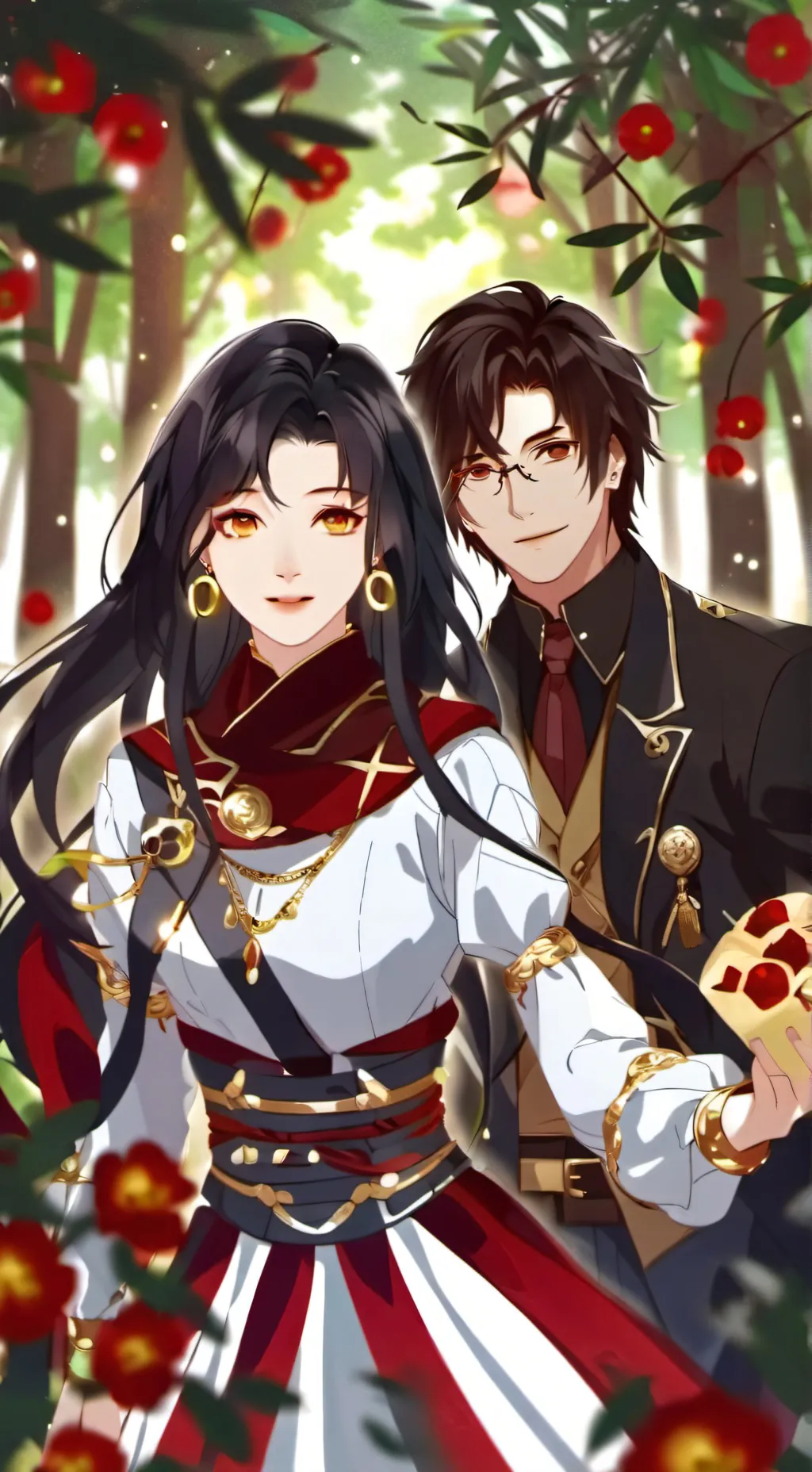 ai character: мама и пап background