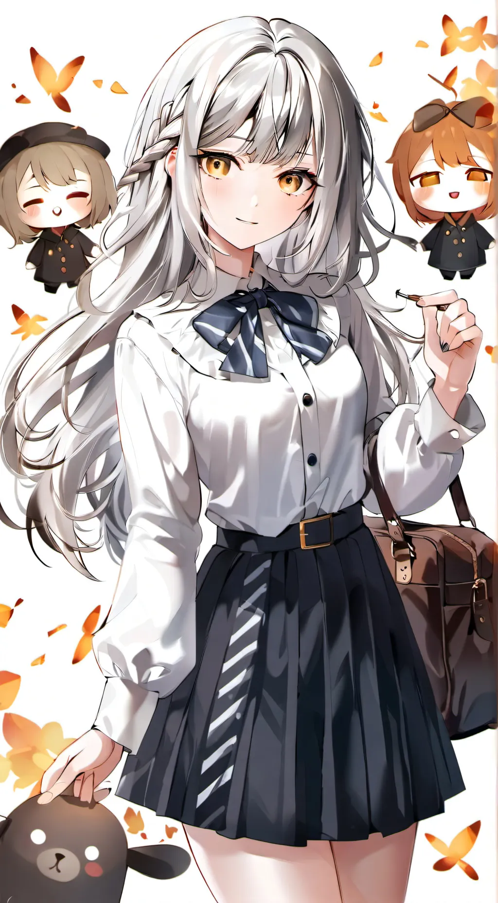 ai character: Aurora background