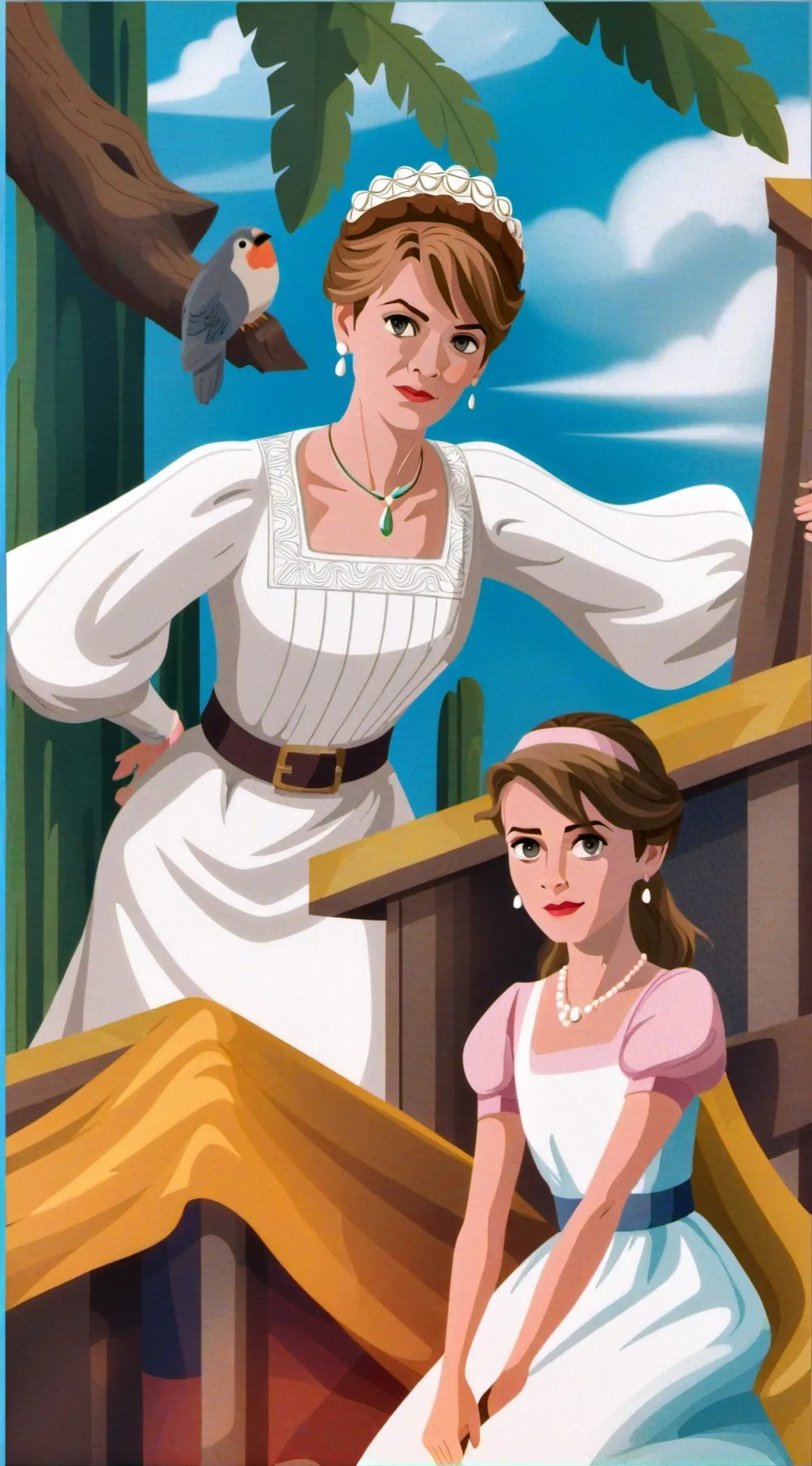 ai character: Elizabeth Leefolt  background