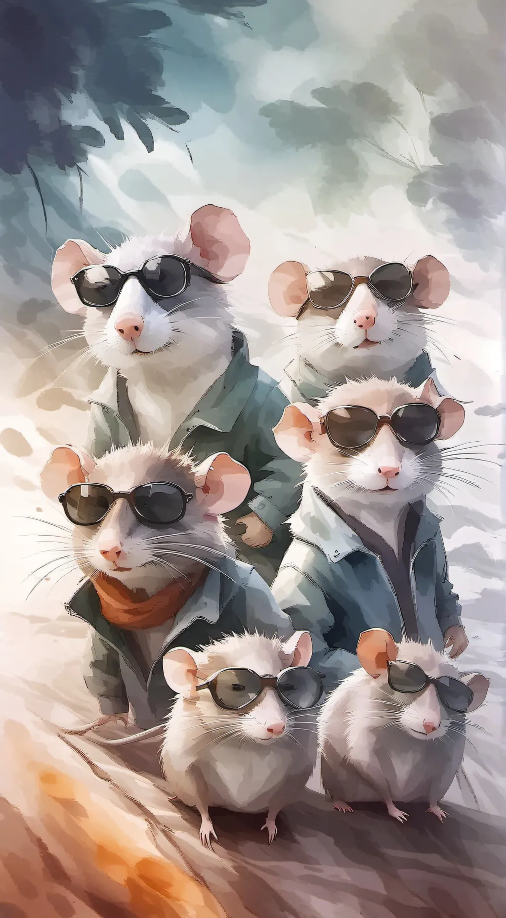 ai character: Rat gang background