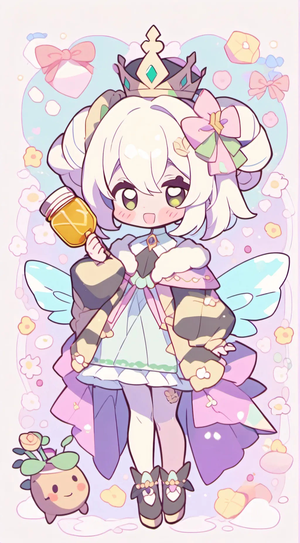 ai character: Luna Honeyfield background