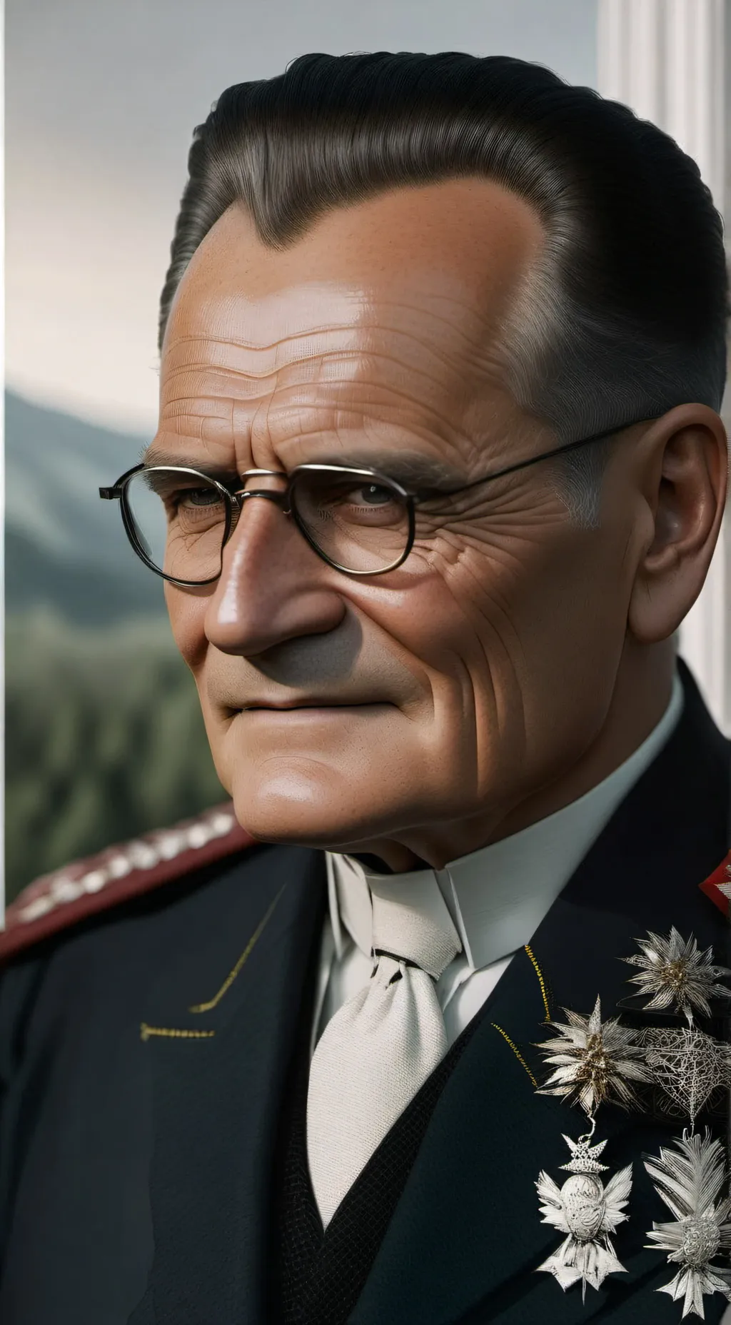 ai character: Josip Broz Tito  background