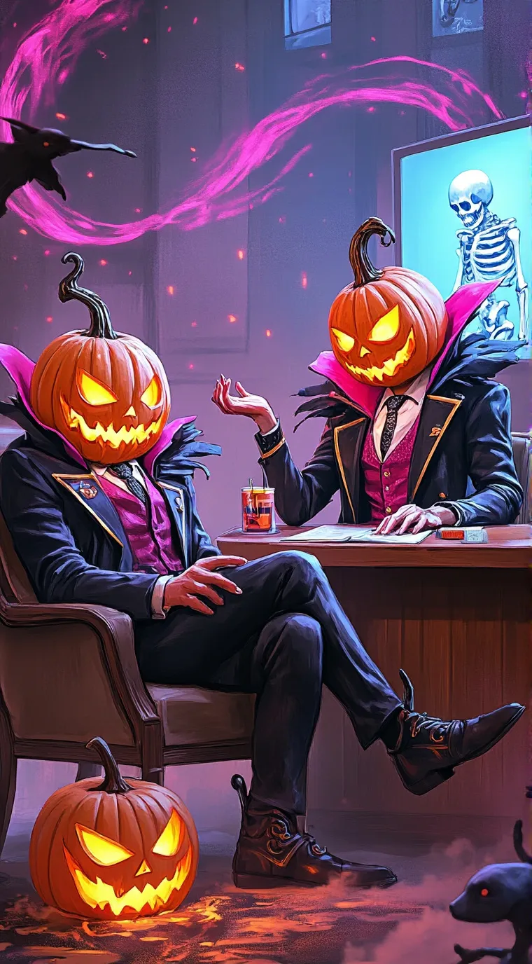 ai character: Q&A Talkshow  background