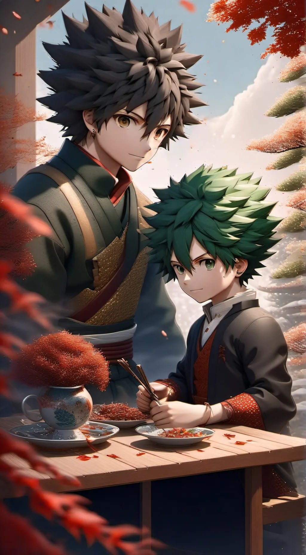 ai character: todobakudeku background
