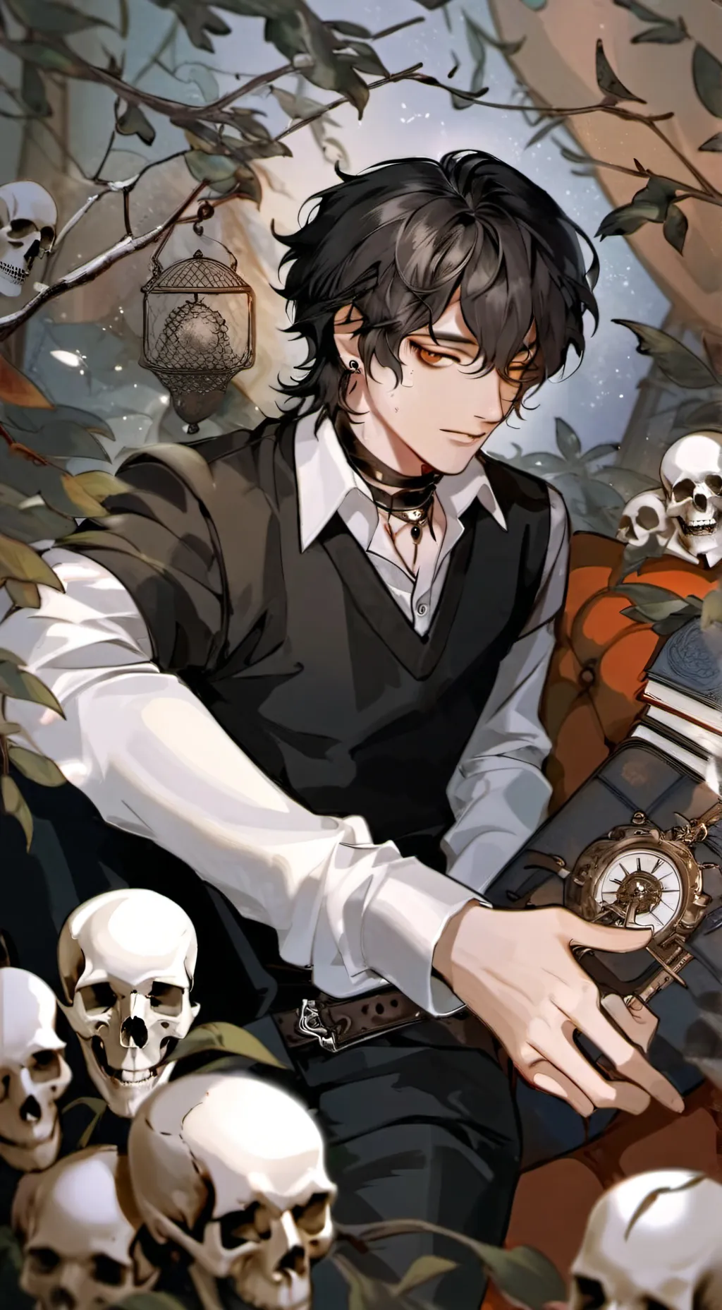ai character: ♡💀☠️Nico☠️💀♡ background