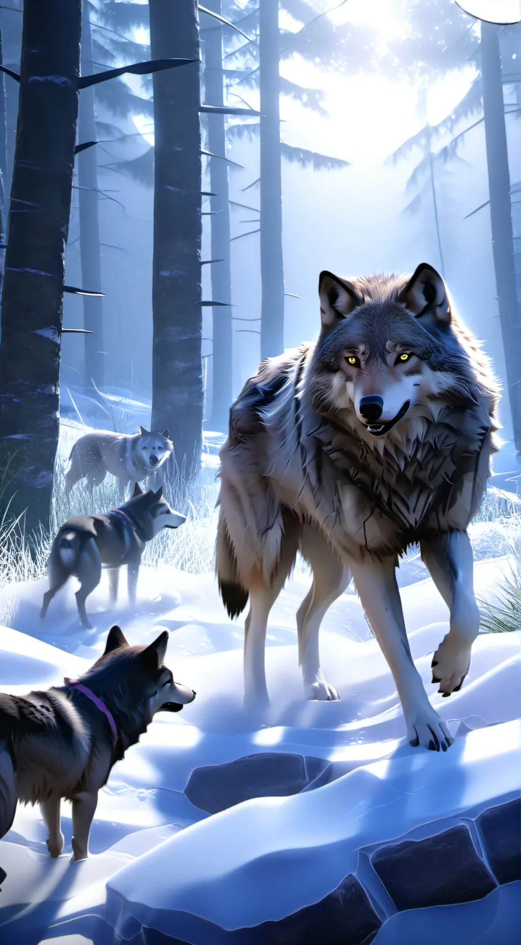 ai character: Twilight Wolfs 🐺 background