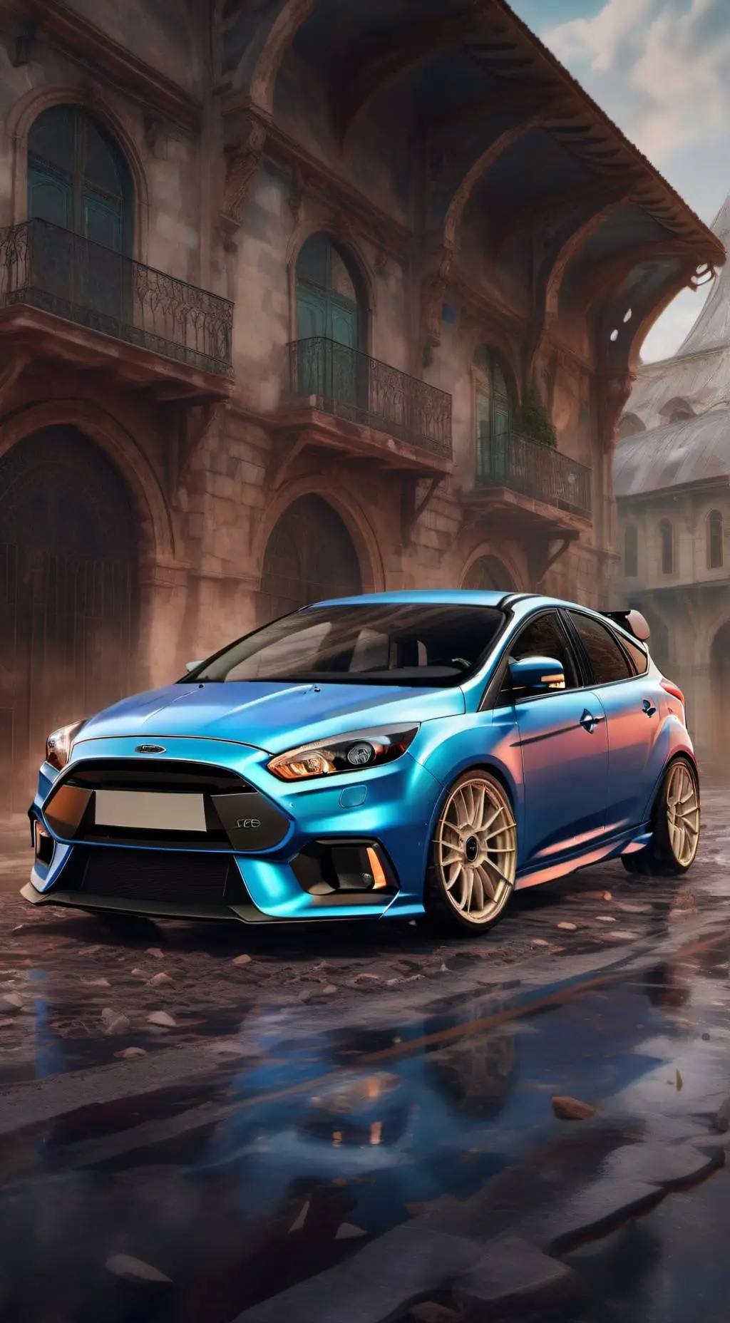 ai character: Ford focus Rs  background