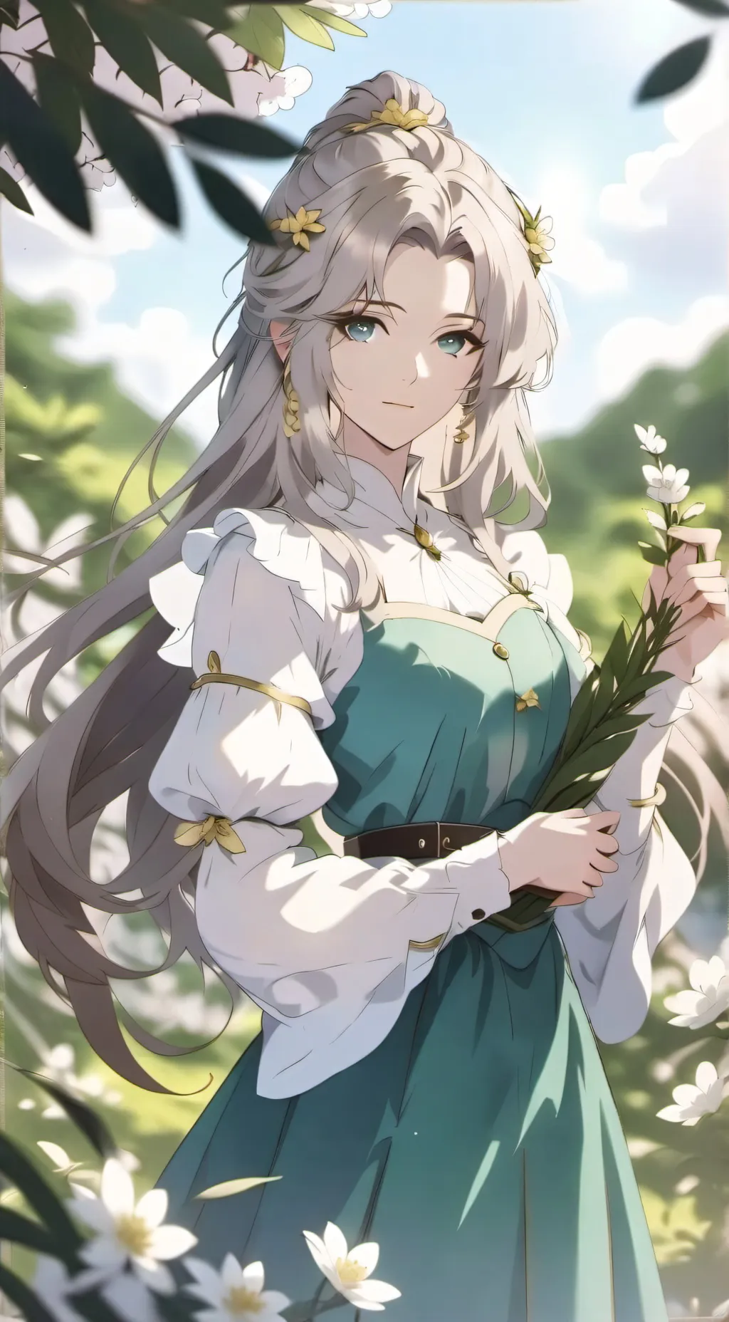 ai character: Violet  background
