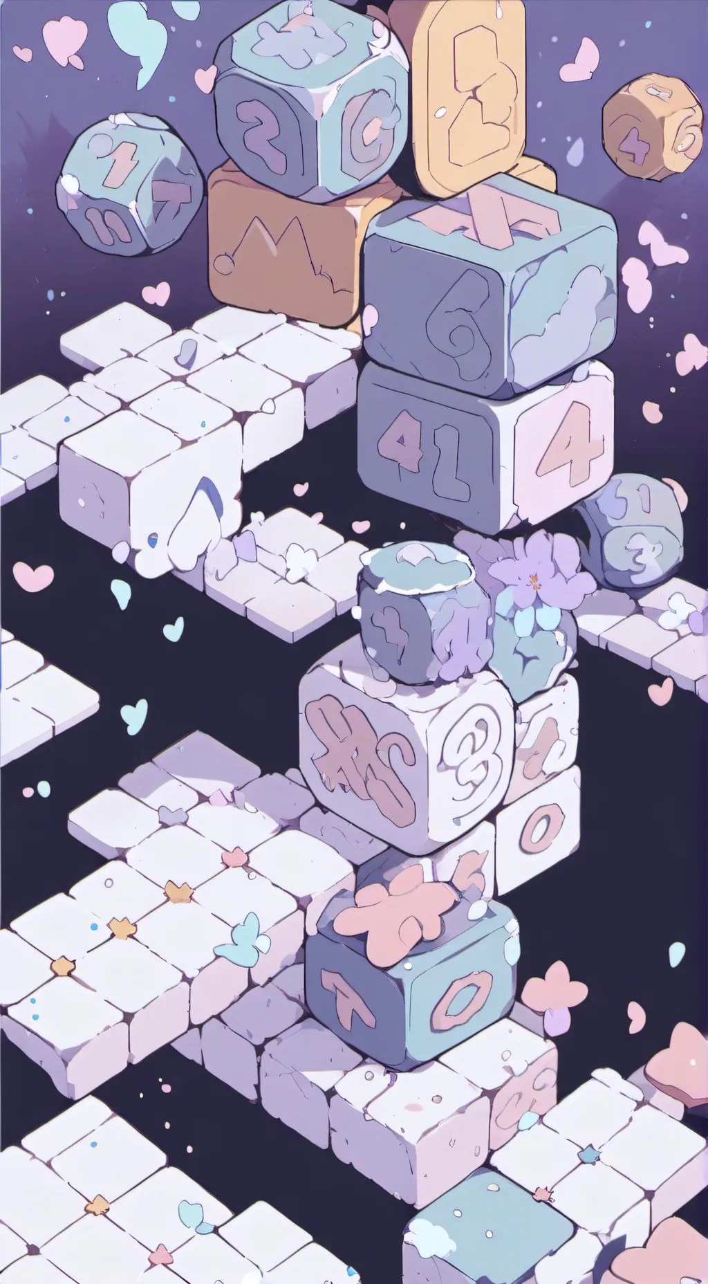 ai character: Numberblock(MidAge background
