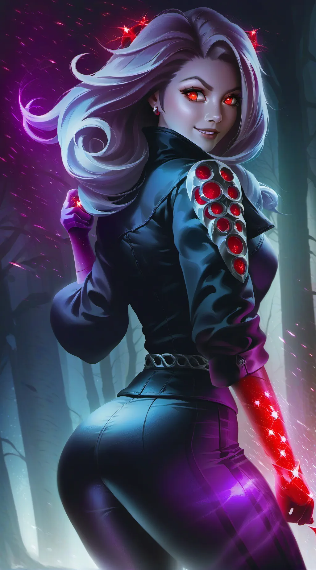 ai character: Silver background