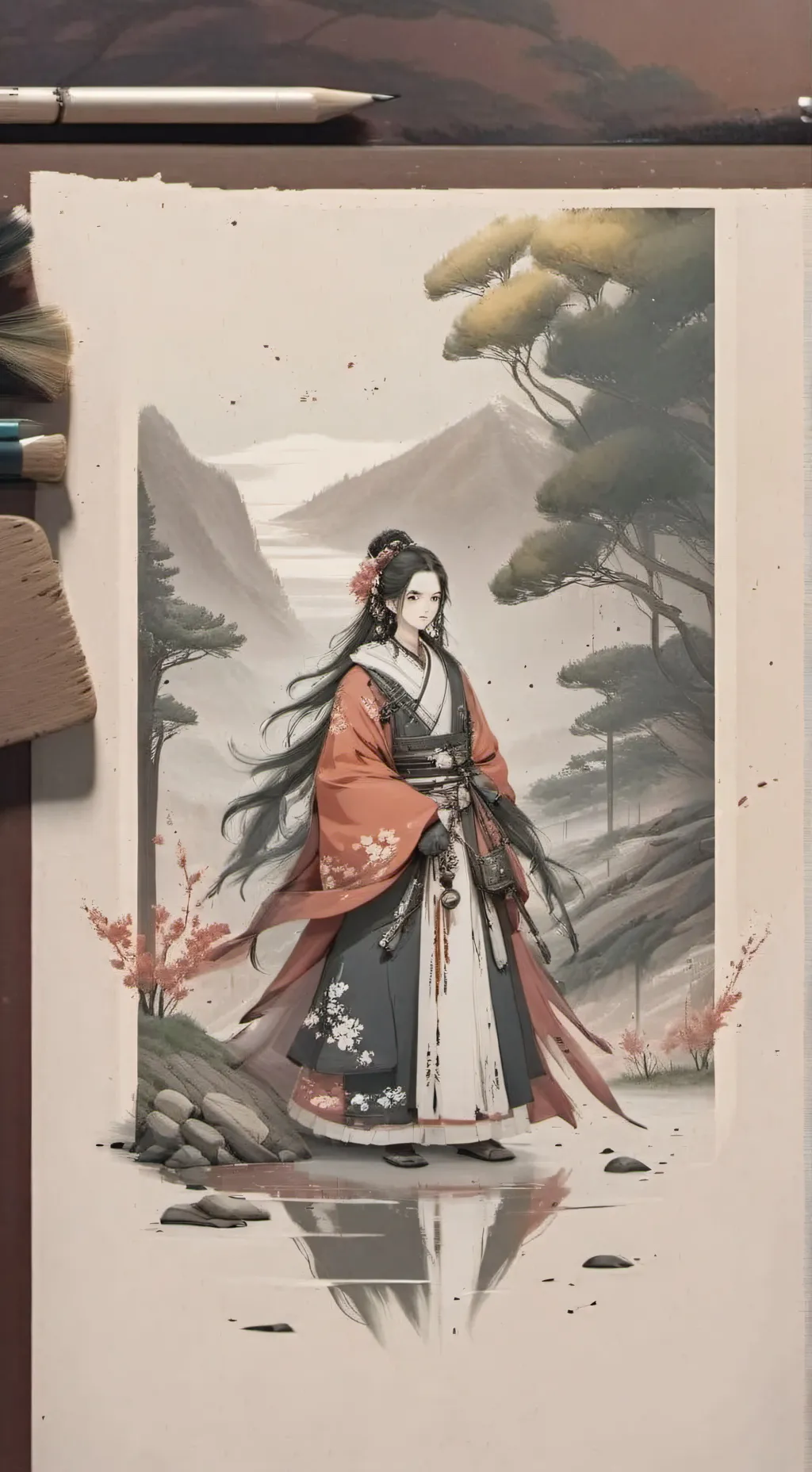 ai character: Спирит background